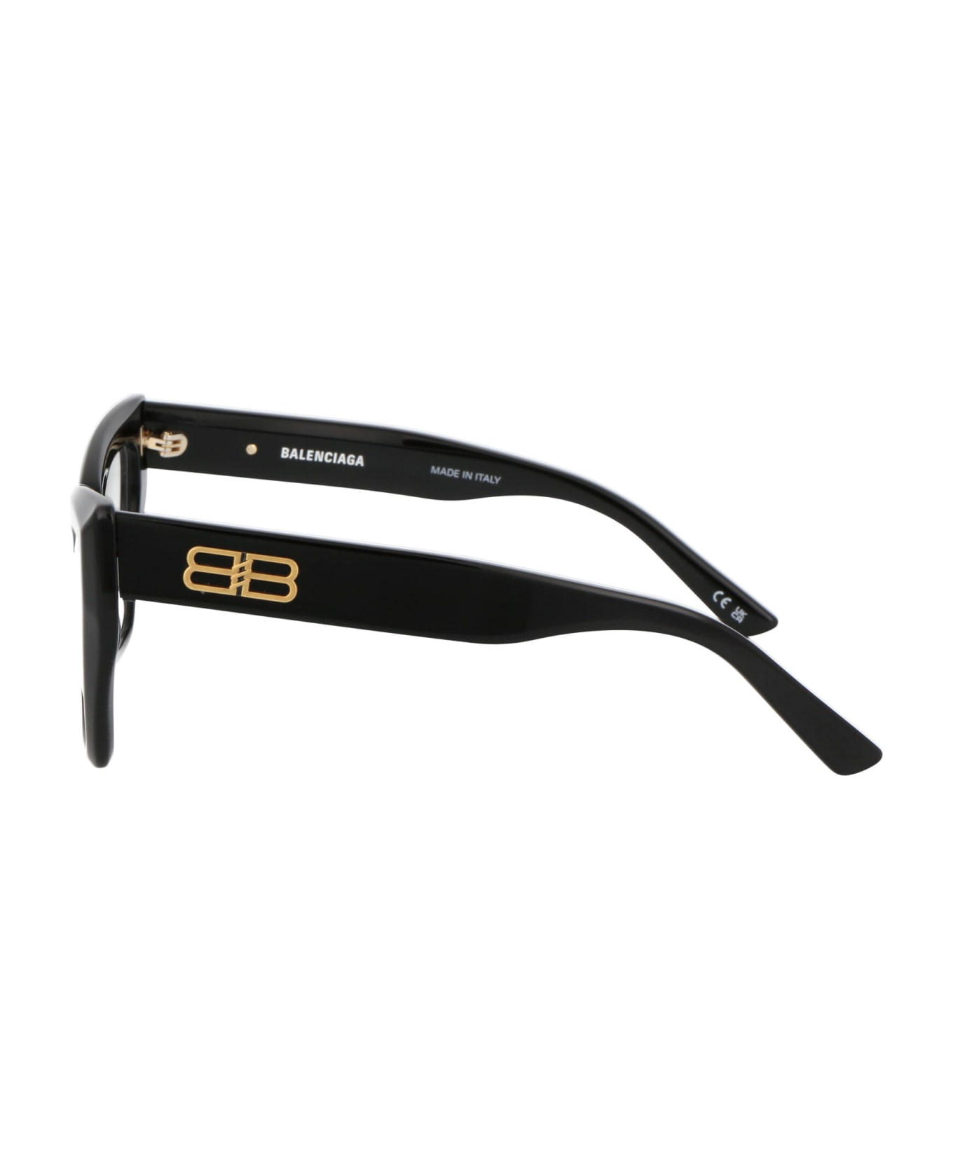 Balenciaga Eyewear Bb0275o Glasses - 001 BLACK BLACK TRANSPARENT