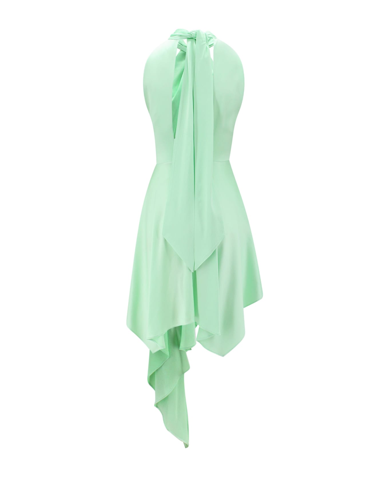 Stella McCartney Halterneck Asymmetric Midi Dress - Green ワンピース＆ドレス