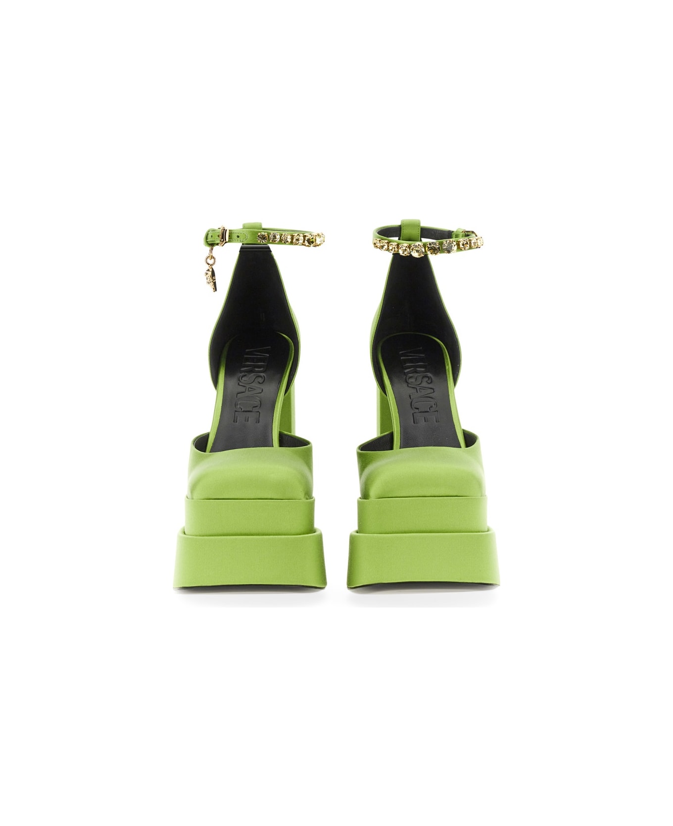 Versace Platform Pumps "medusa Aevitas" - GREEN