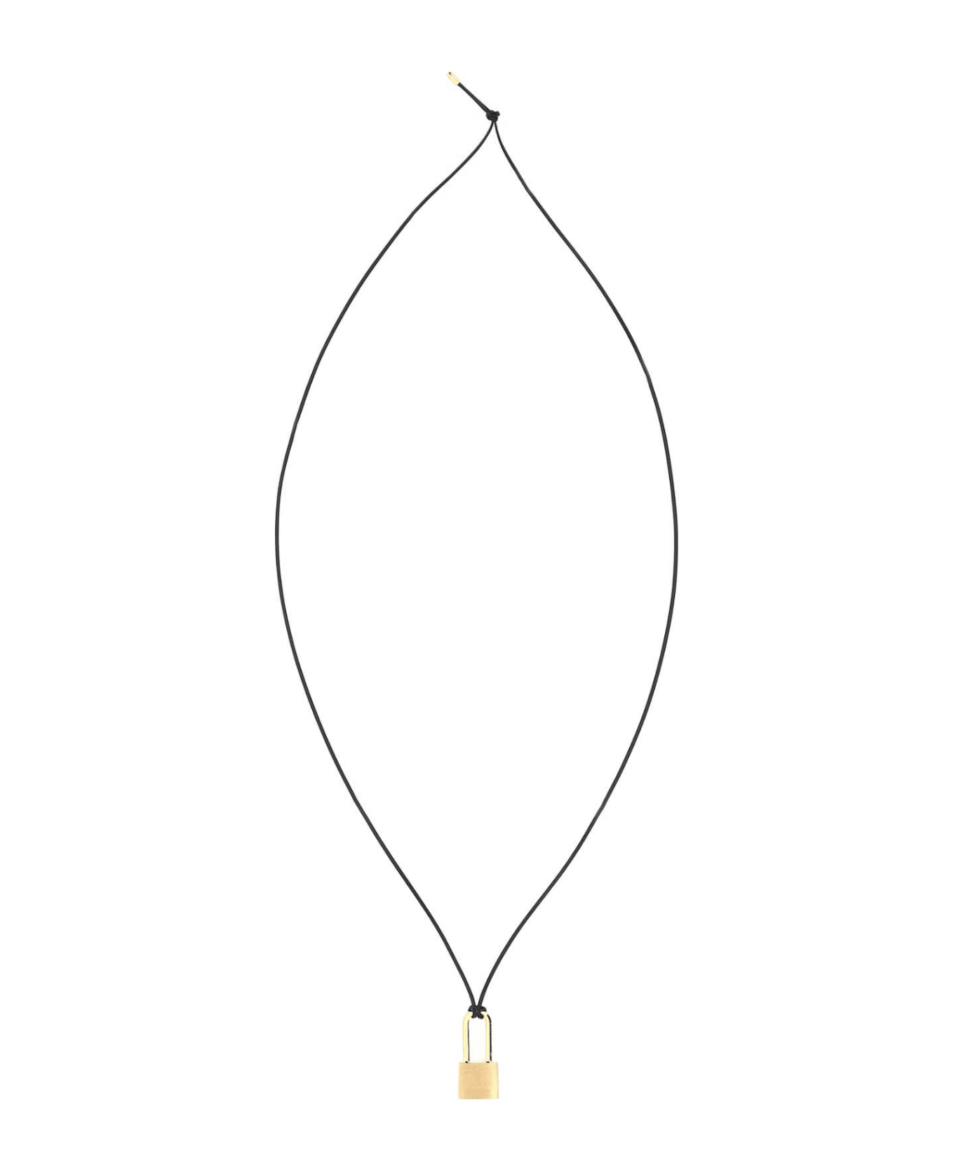 AMBUSH Black Leather Necklace - 7600