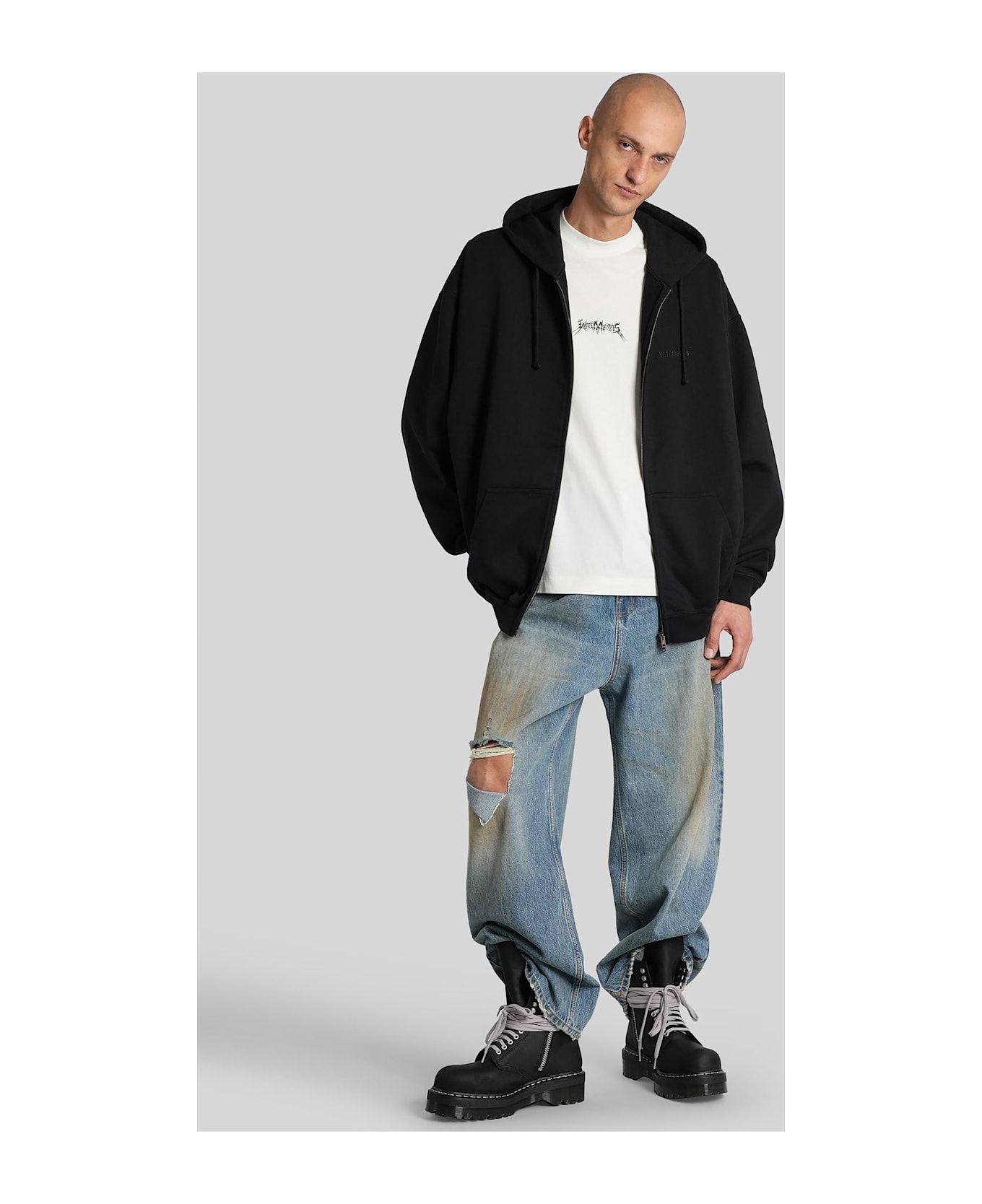 VETEMENTS Sweatshirt In Black Cotton - black