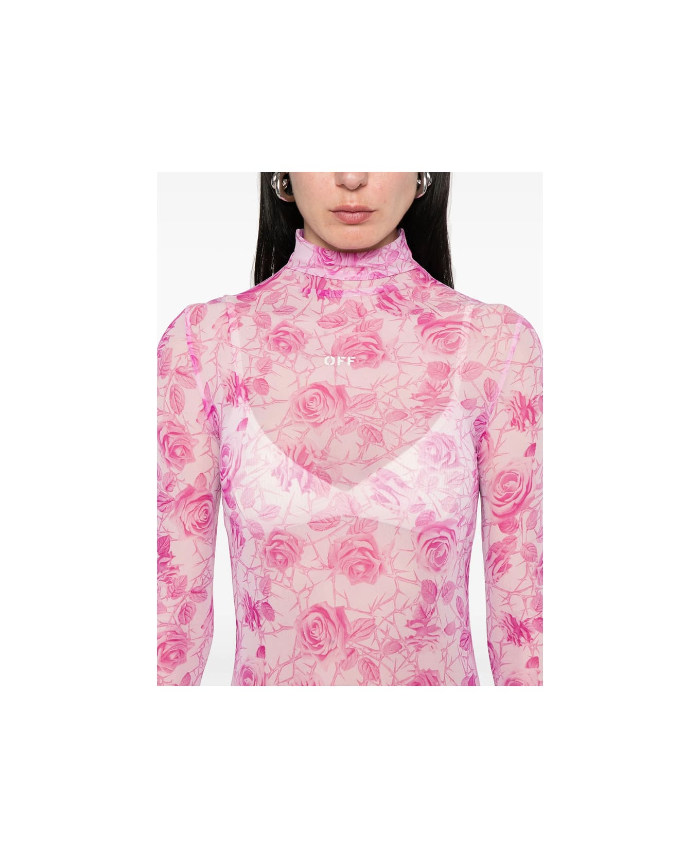 Off-White Dress - PINK