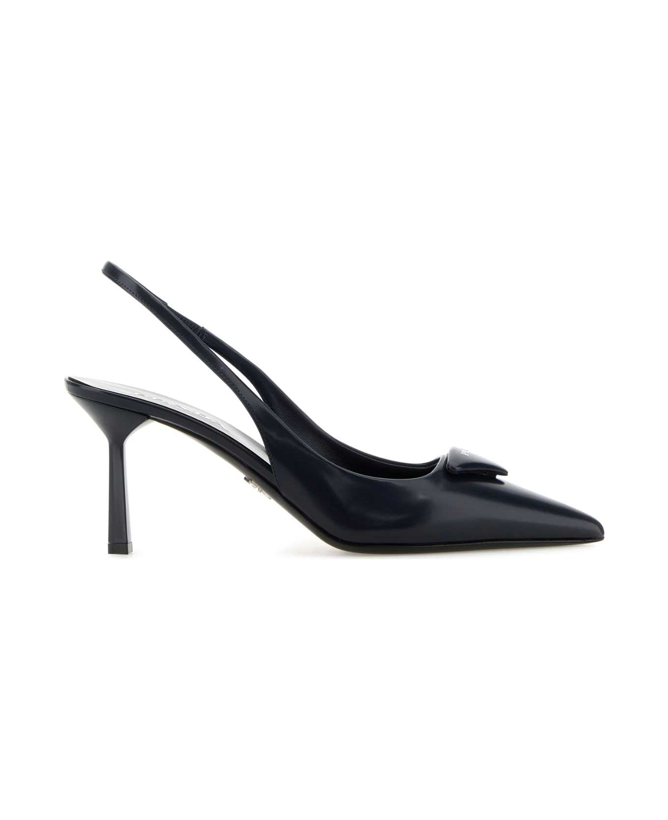 Prada Midnight Blue Leather Pumps - BALTICO