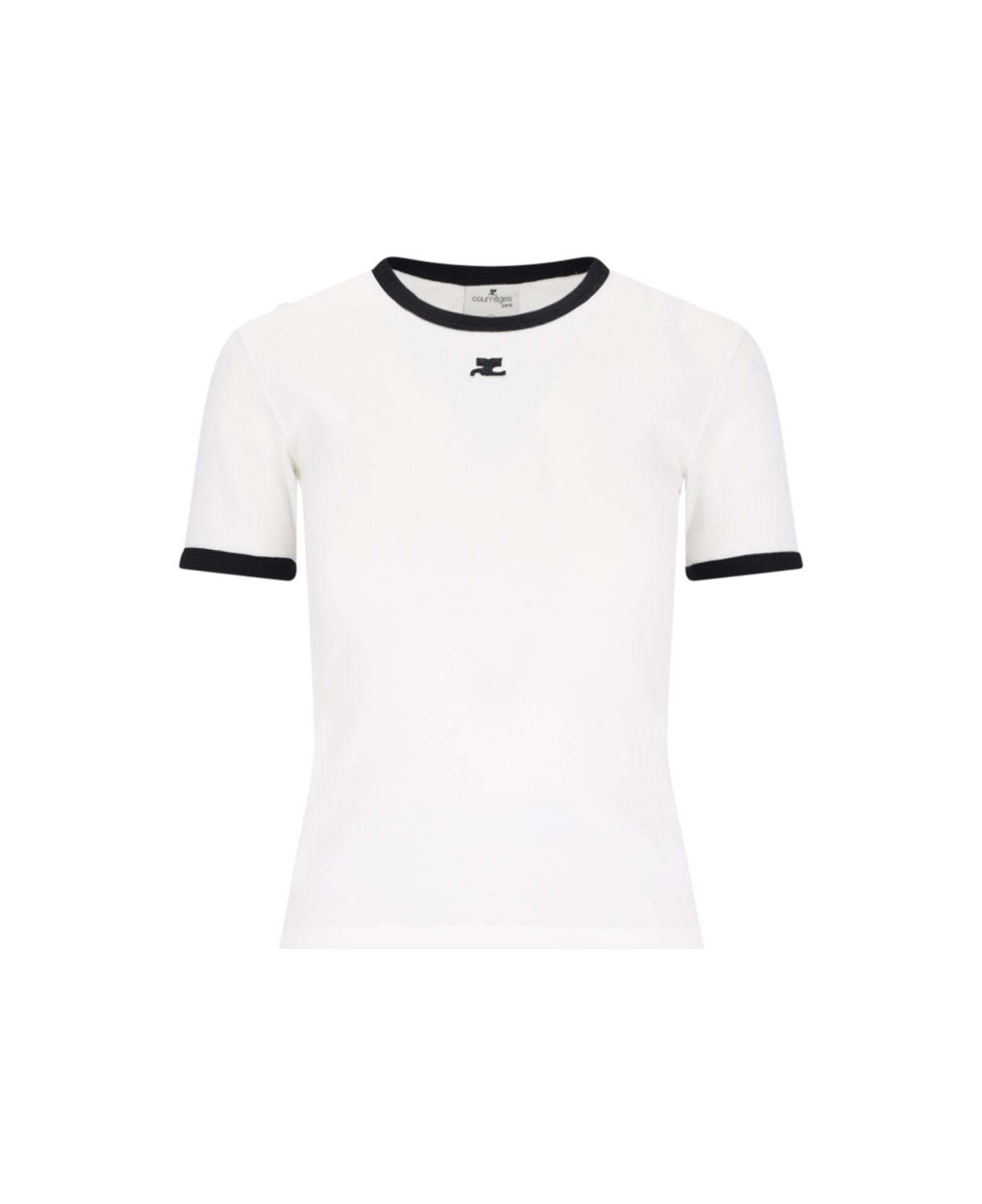 Courrèges Logo T-shirt - White