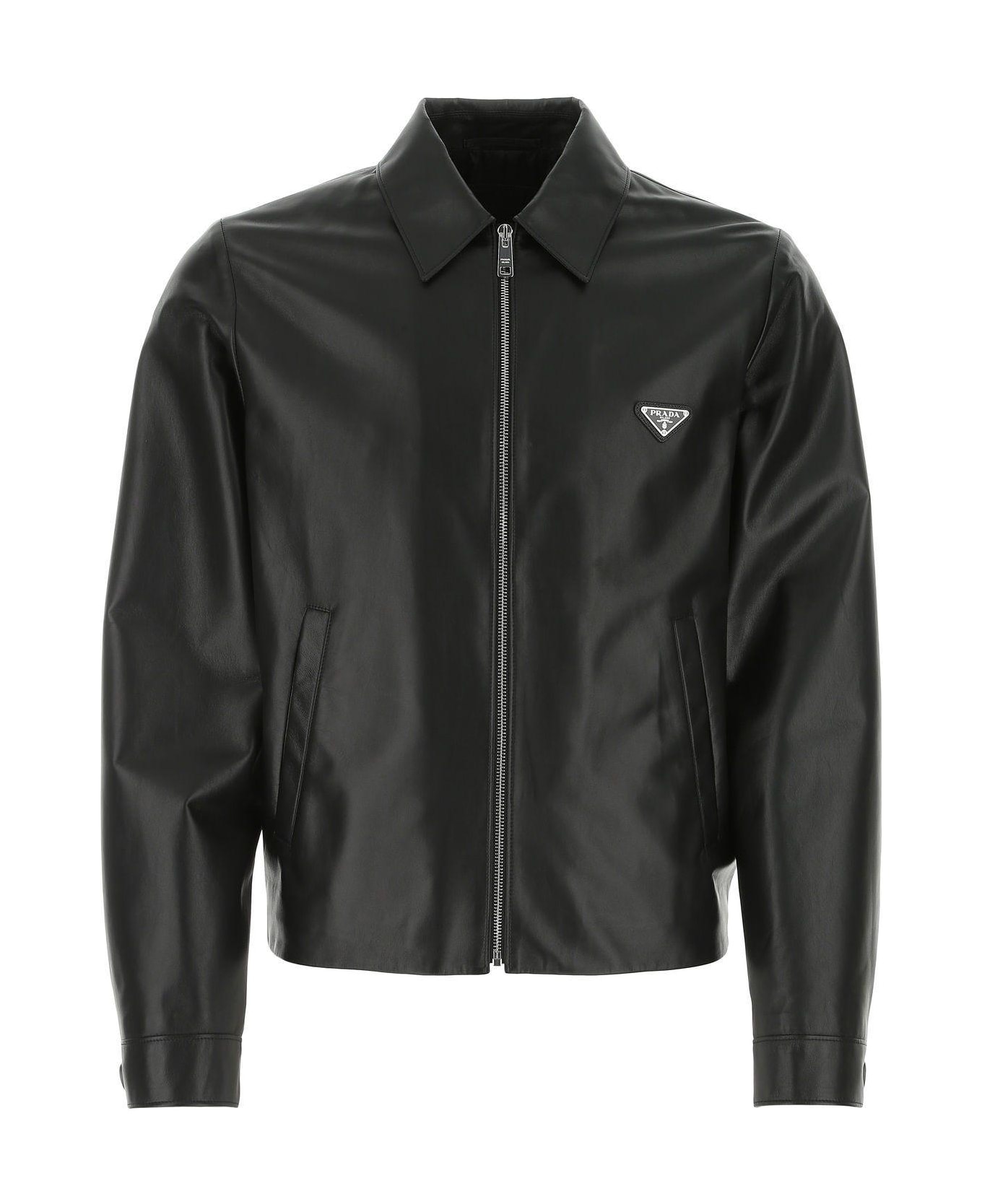 Prada Black Nappa Leather Jacket - BLACK