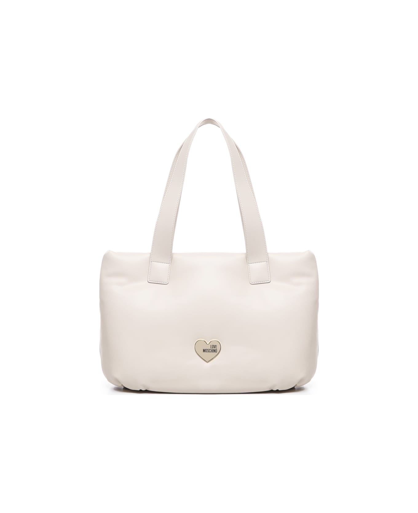 Love Moschino Padded Bag With Logo - Ivory