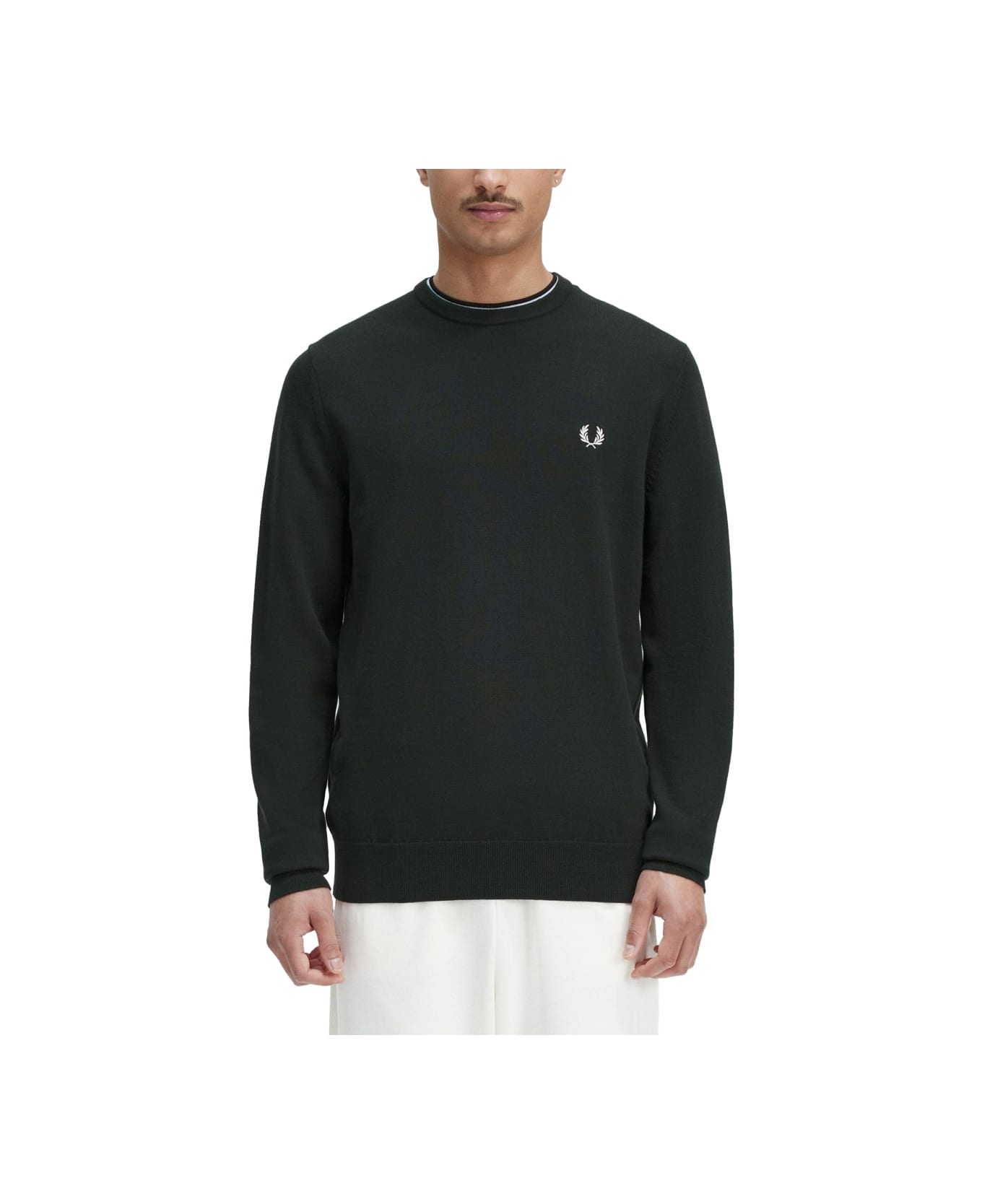 Fred Perry Jersey With Logo - GREEN