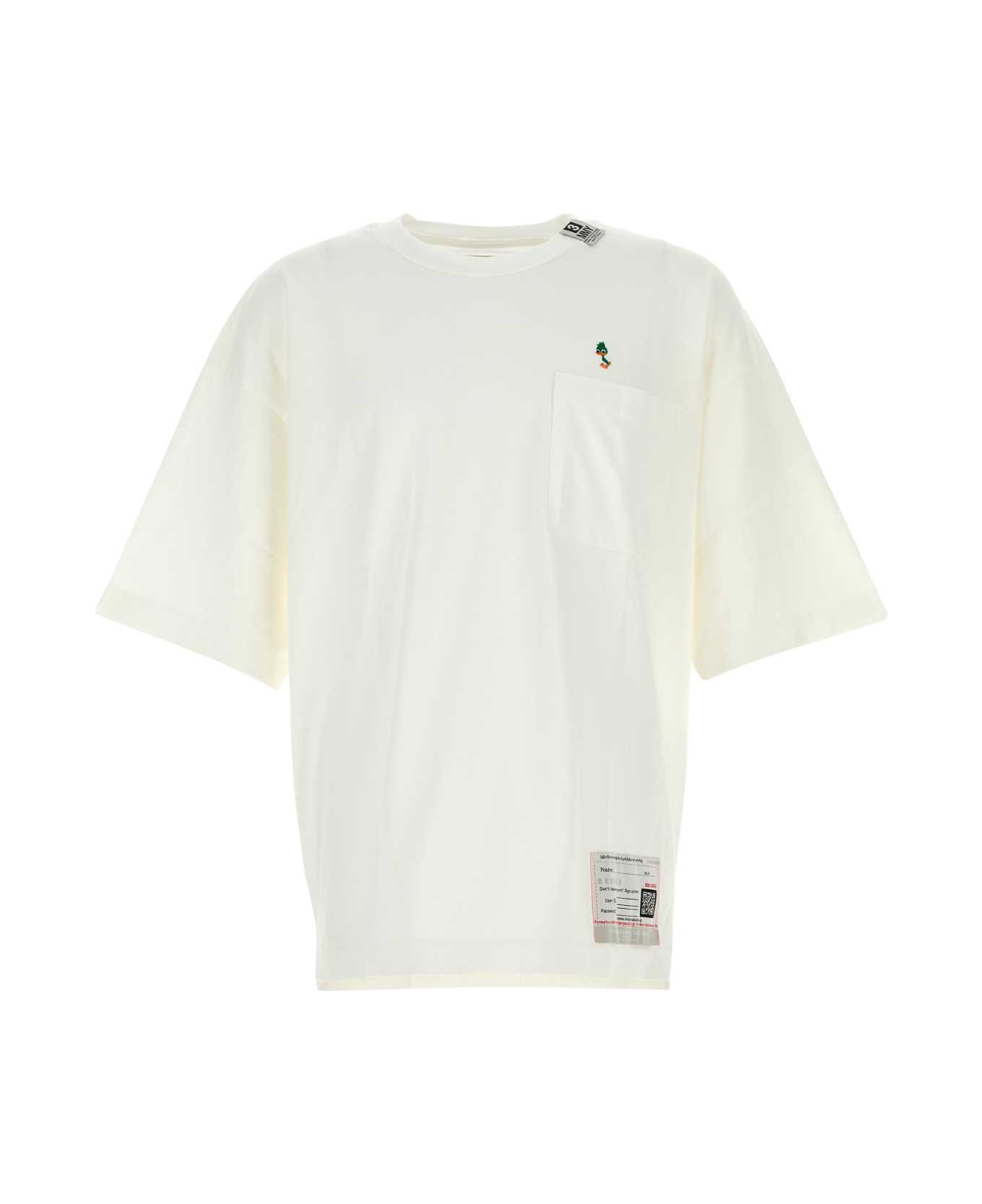 Mihara Yasuhiro White Cotton T-shirt - WHITE