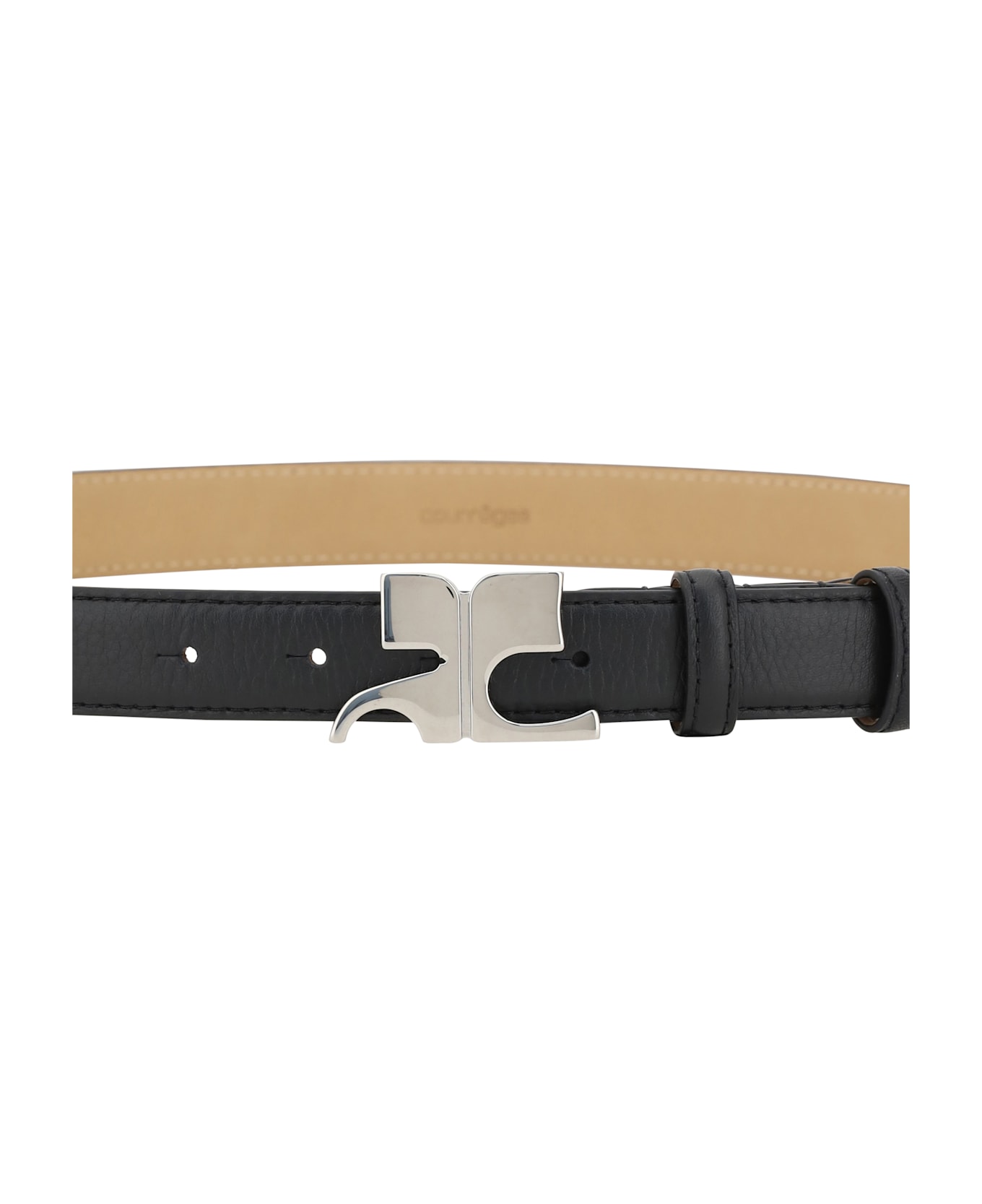Courrèges Belt With Logo Buckle