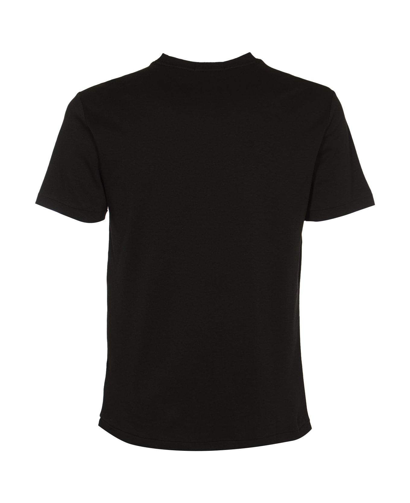 Polo Ralph Lauren Regular Logo Embroidered T-shirt - Black