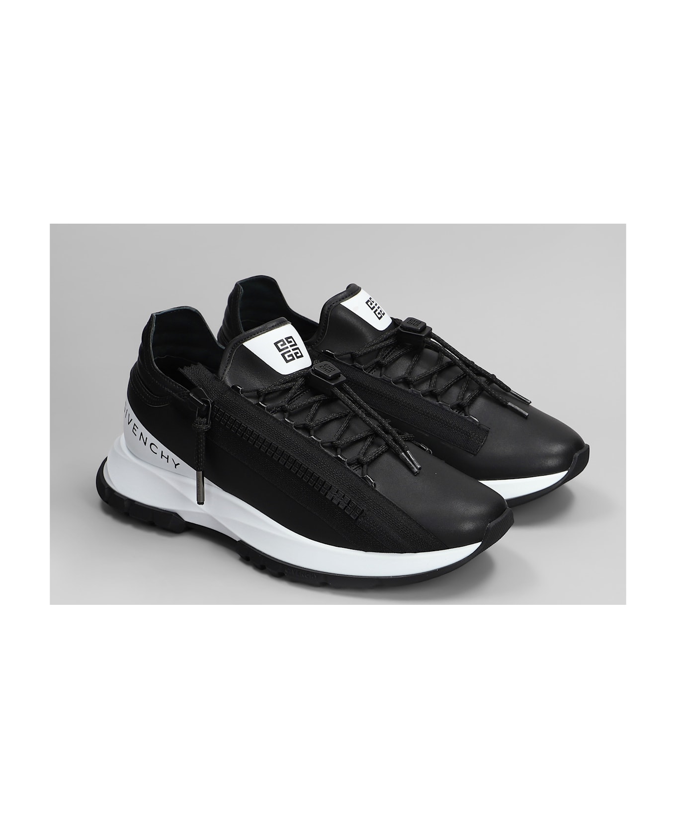 Givenchy Spectre Runner Sneakers In Black Leather - black