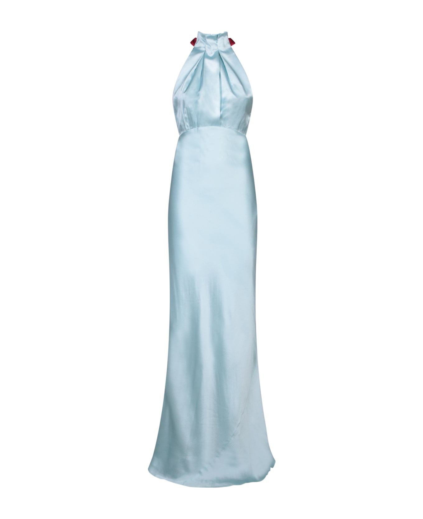 C.P. Company Light Blue Halter Long Dress - Blue