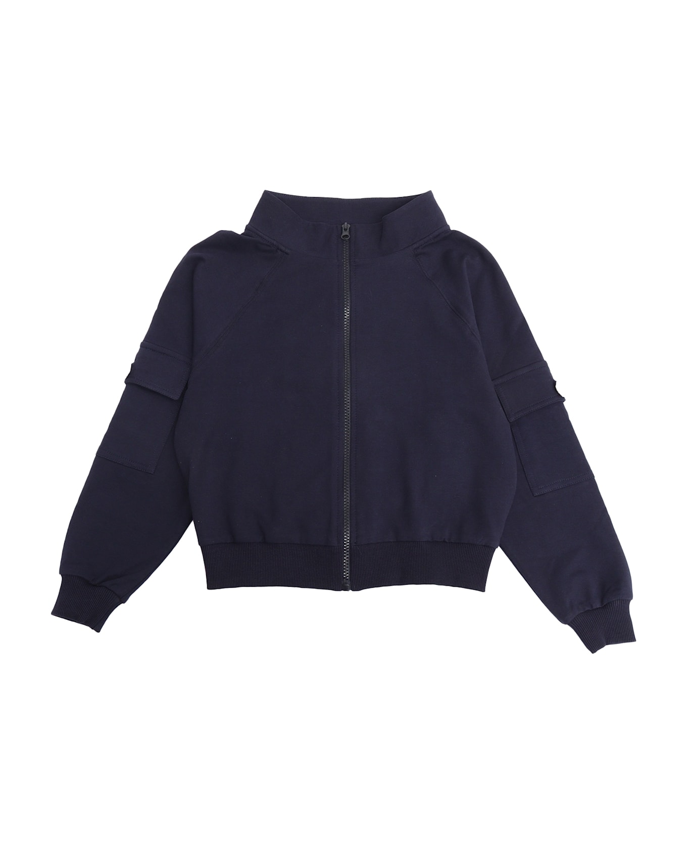 Monnalisa Sweatshirt With Pockets - BLUE