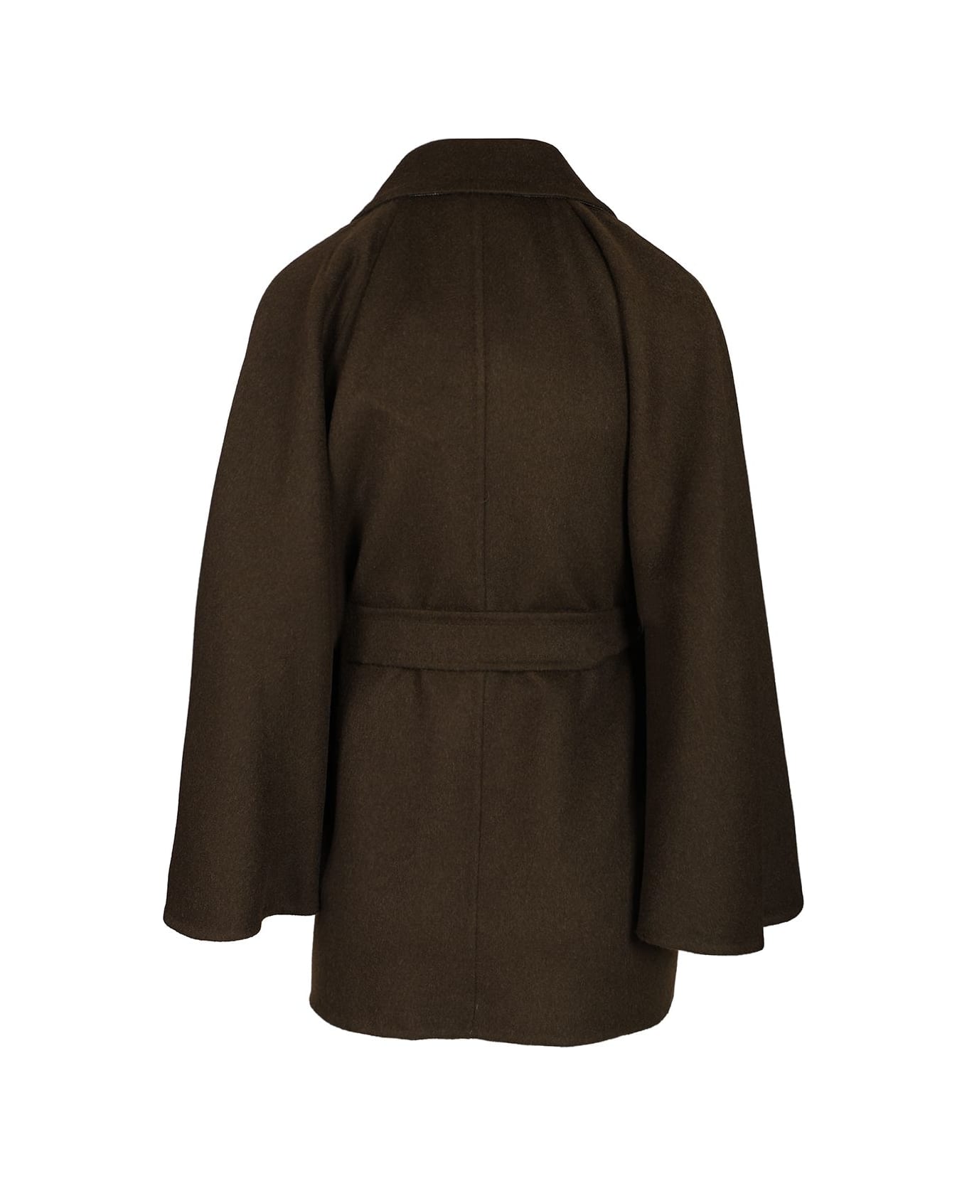 Max Mara Short Robe Coat - GREEN
