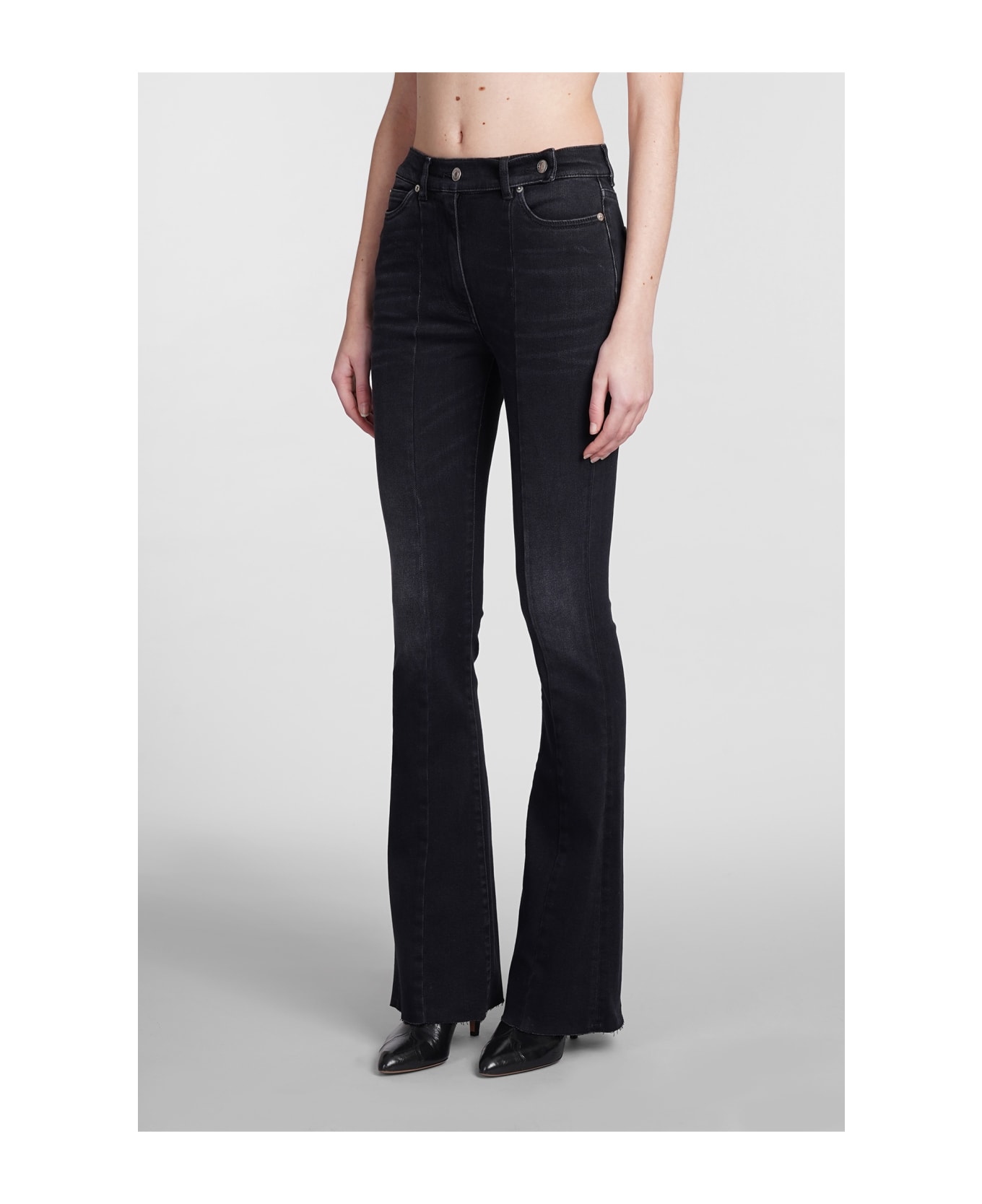 IRO Zacca Jeans In Black Cotton - BLACK