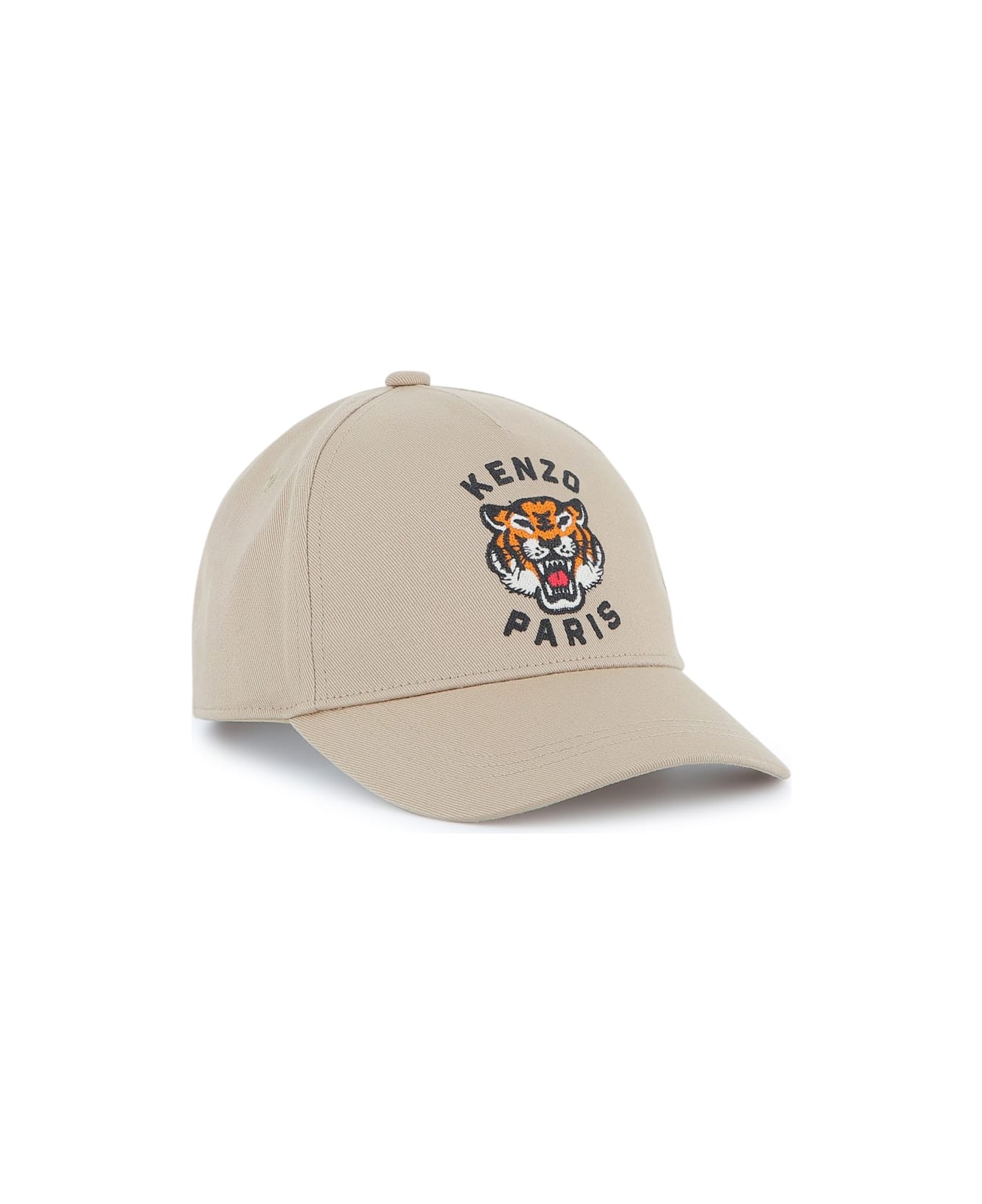 Kenzo Hat With Logo - BEIGE