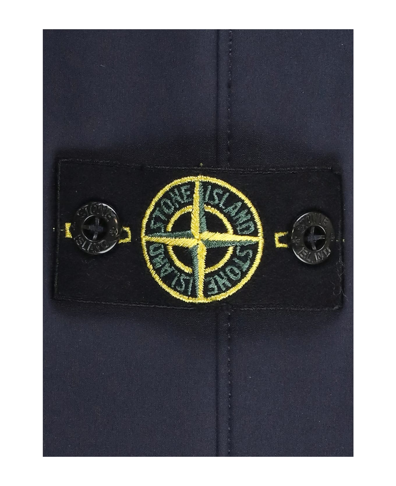 Stone Island Jacket With Logo - Blue コート＆ジャケット