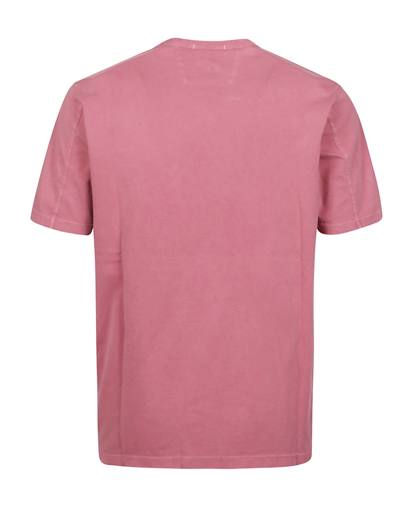 C.P. Company 24/1 Jersey Resist Dyed Logo T-shirt - Red Bud