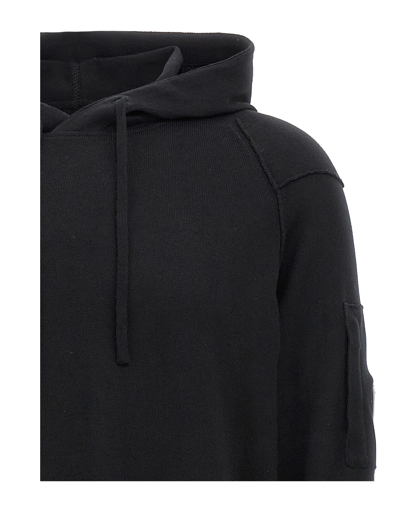 C.P. Company 
sea Island
 Hoodie - Black  