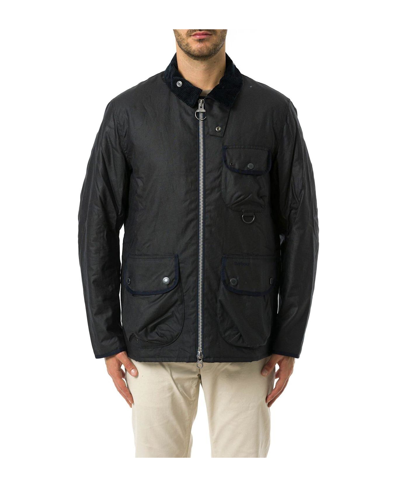 Barbour Angler Waxed Jacket - Blue ジャケット