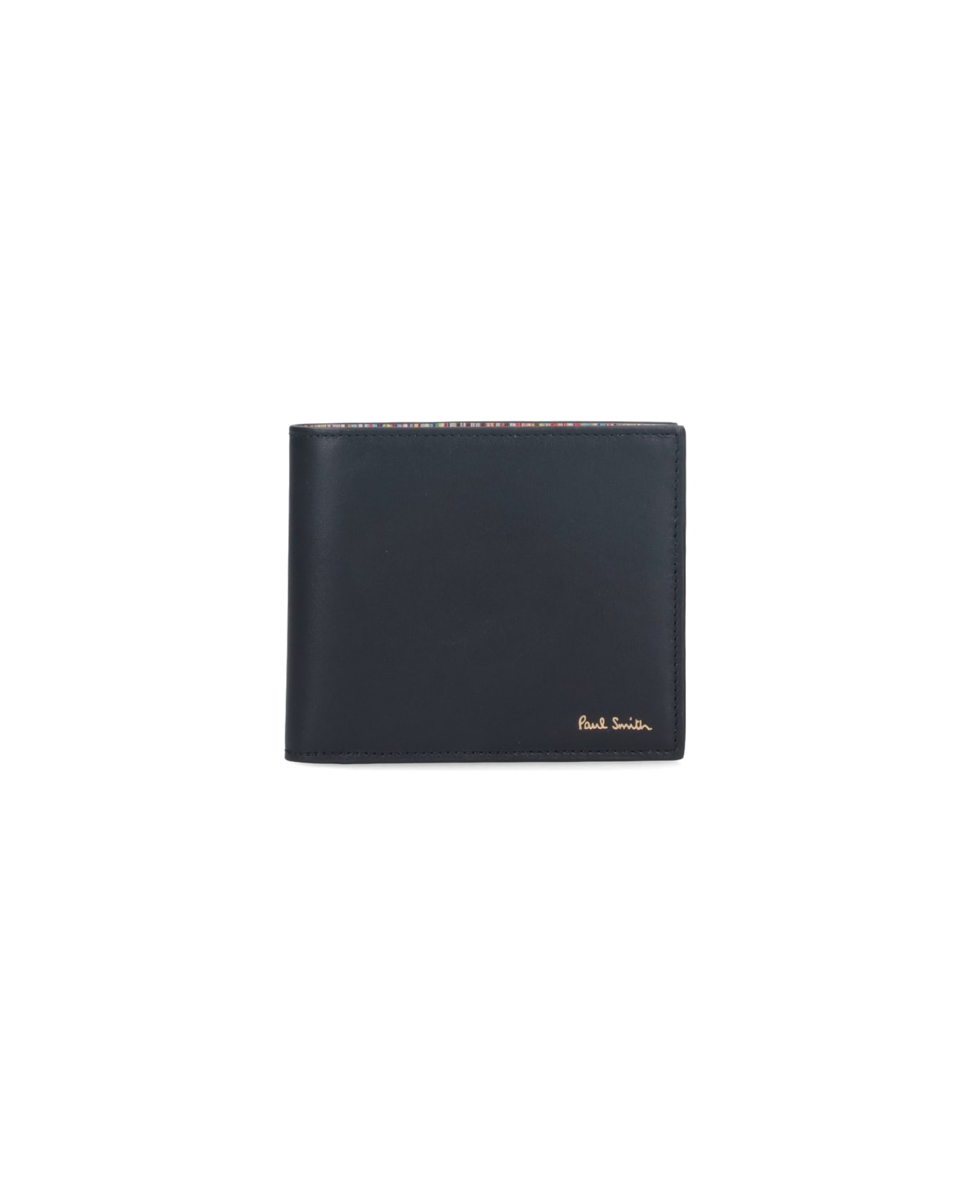 Paul Smith Bifold Wallet "signature Stripe" - Black  