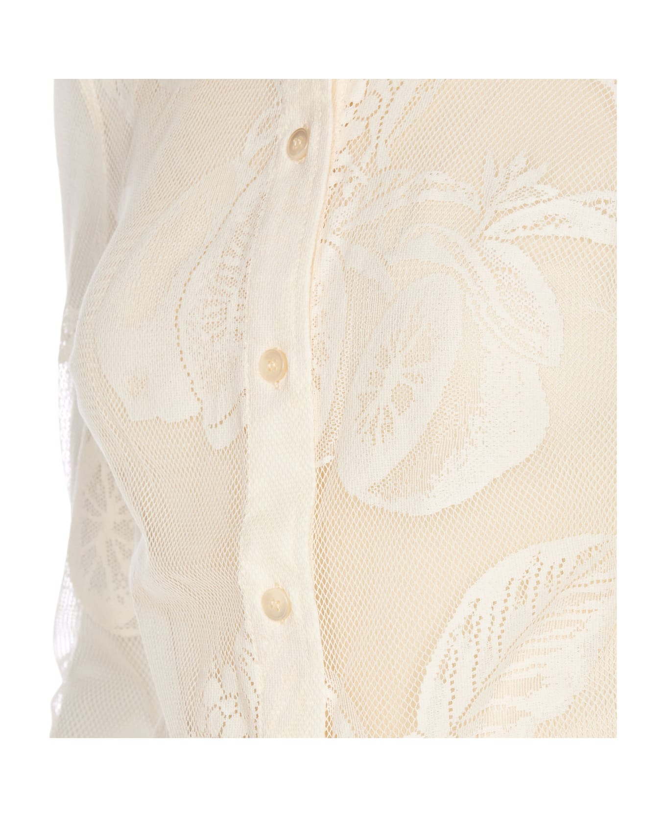 SportMax Printed Lace Asti Shirt - NEUTRALS