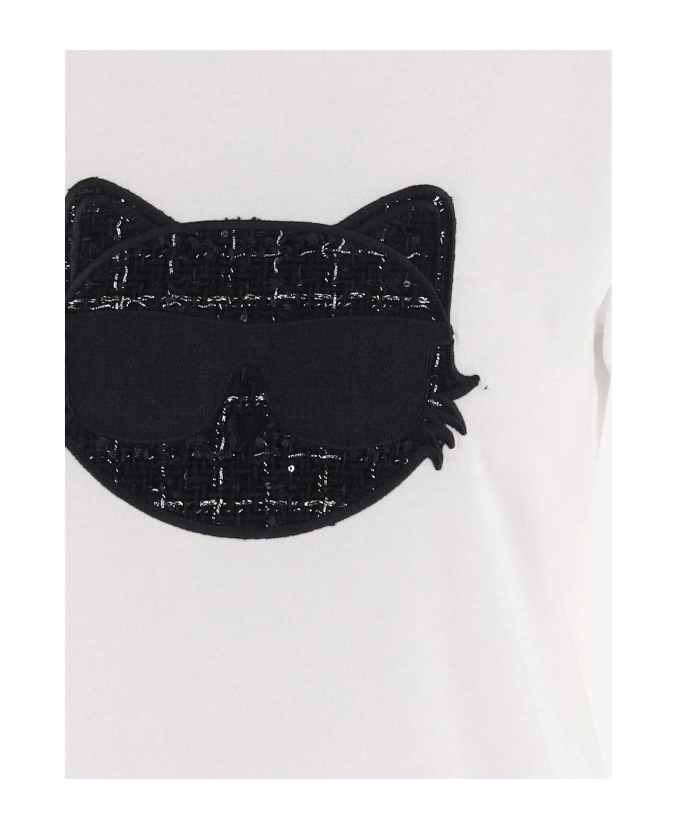 Karl Lagerfeld Cotton T-shirt With Logo - White