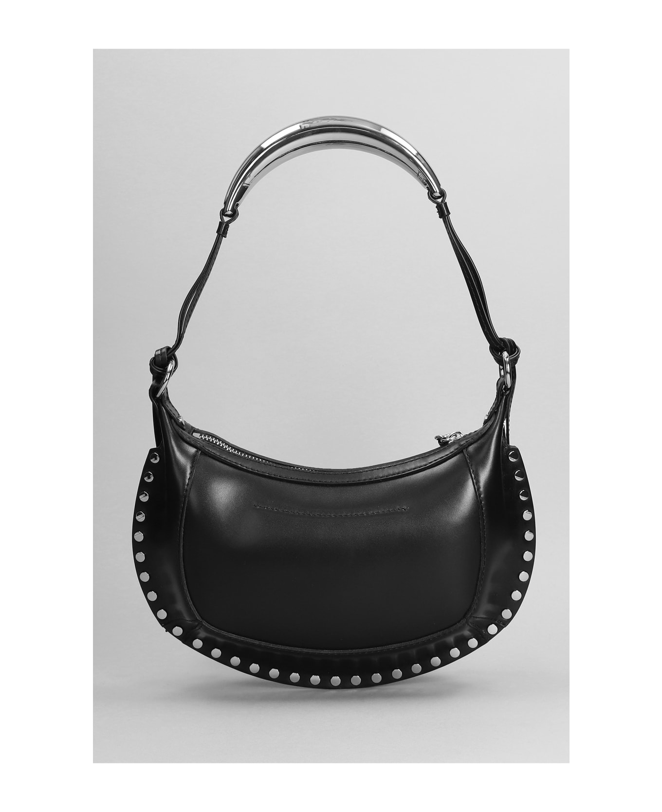 Isabel Marant Oskan Moon Shoulder Bag In Black Leather - black トートバッグ