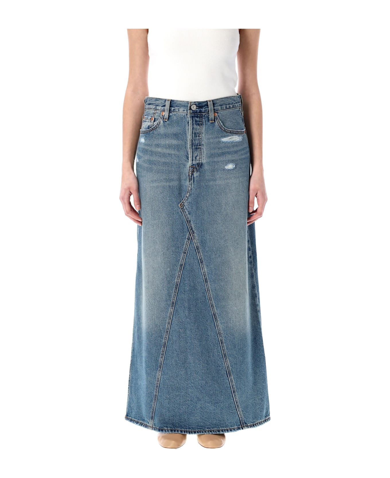 Levi
s Iconic Long Skirt - VERIFIED VINTAGE BLUEE