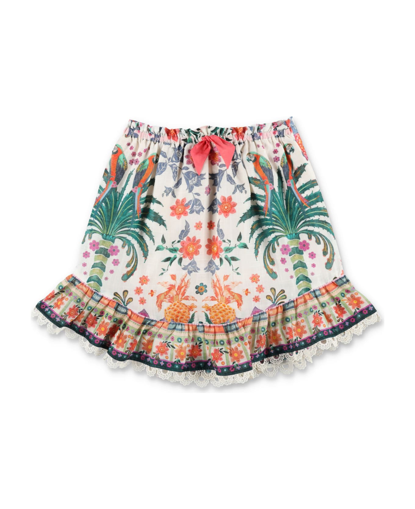 Zimmermann Ginger Flip Skirt - CREAM TROPICAL