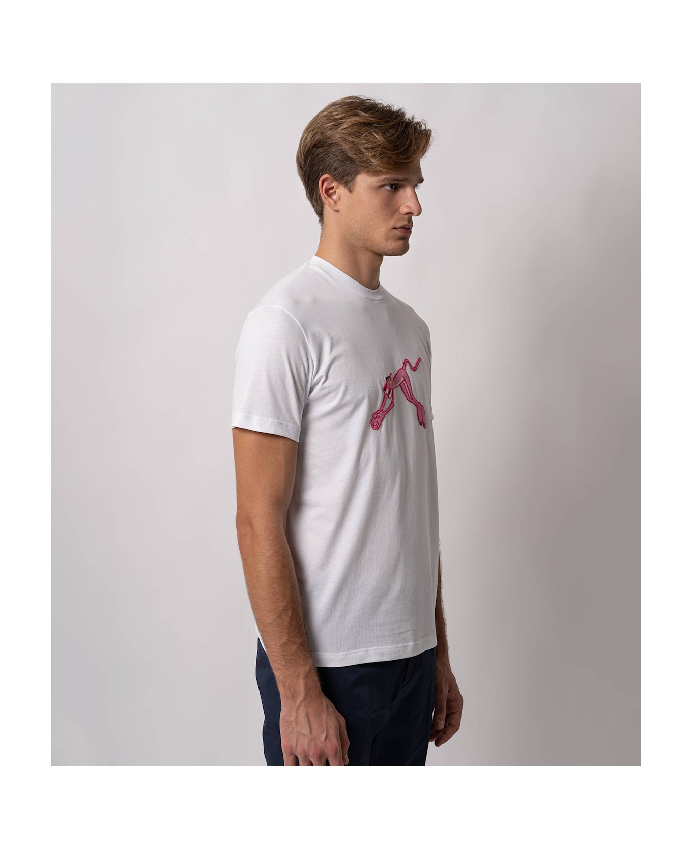 Larusmiani T-shirt Pink Panther T-Shirt - White