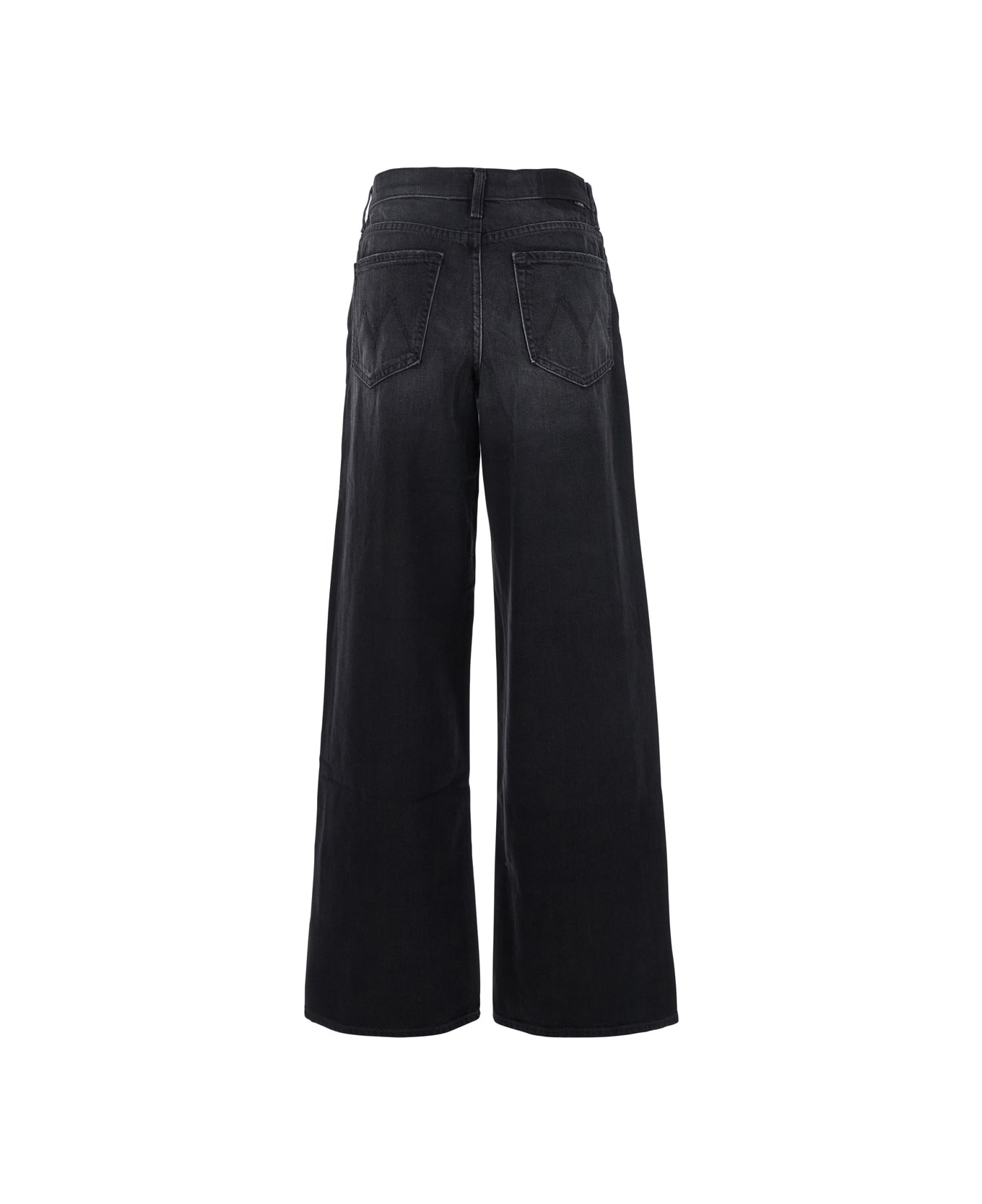 Mother 
the Spinner
 Black Five-pocket Jeans With High Waist In Cotton Woman - Black