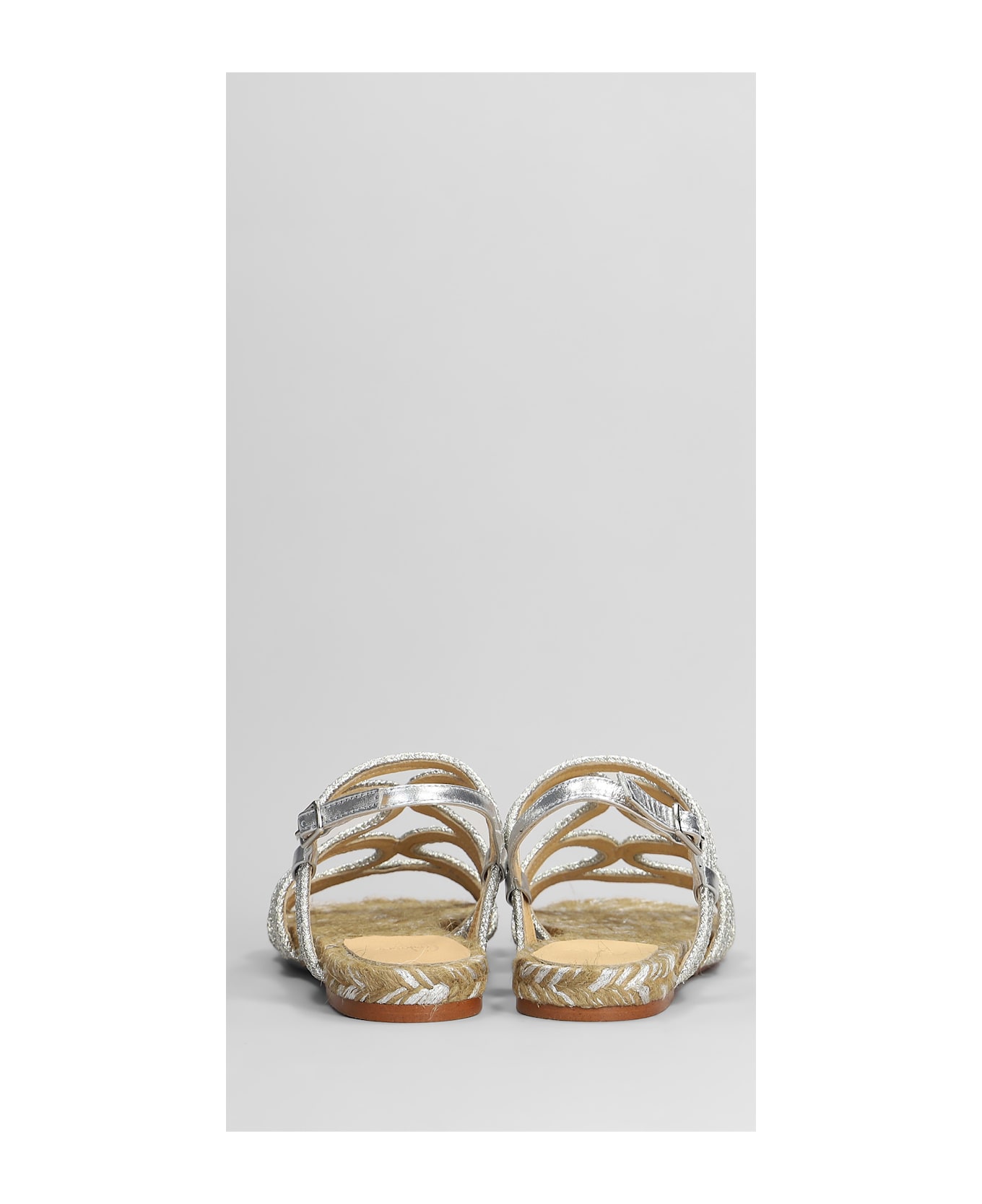 Castañer Pitra-266 Flats In Silver Fabric - silver