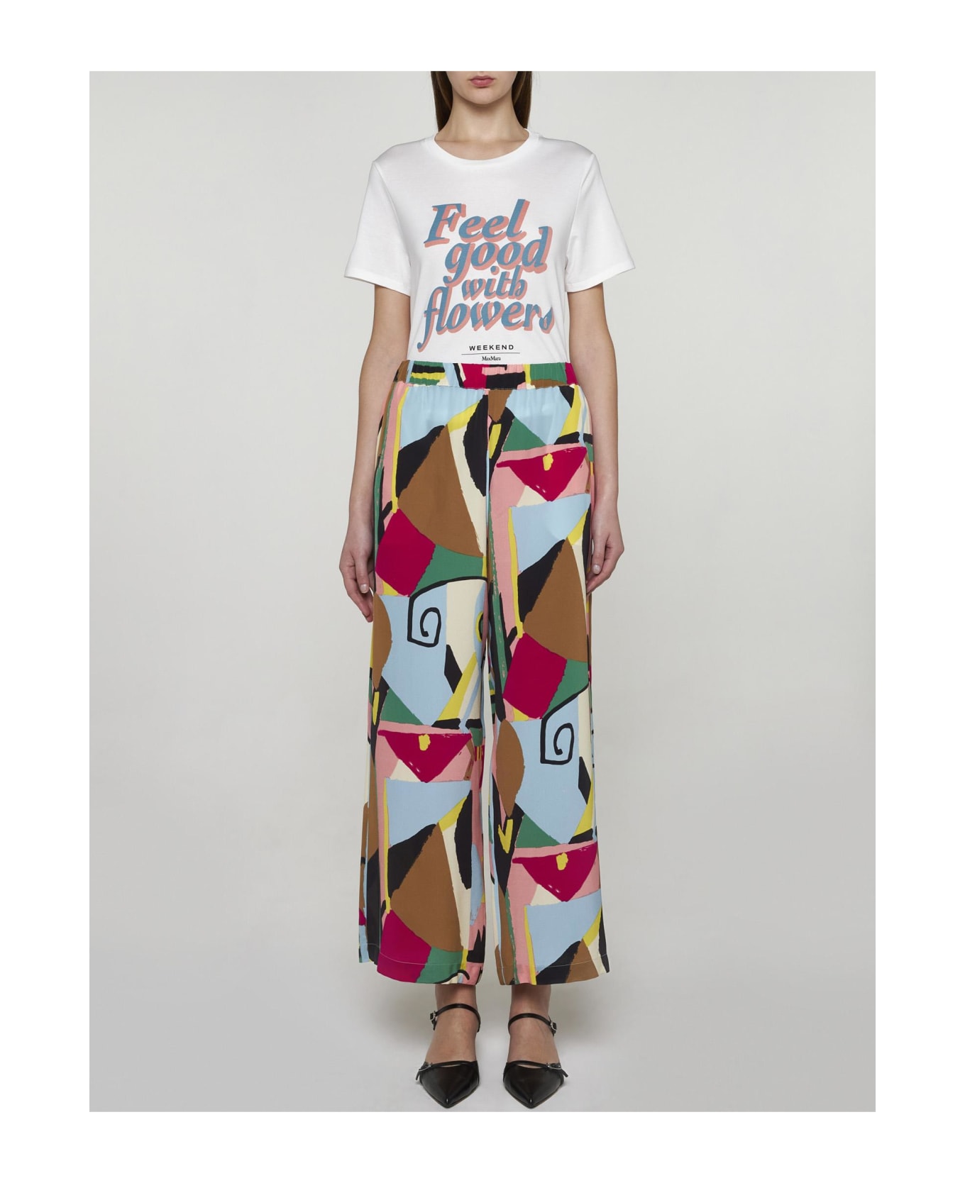 Weekend Max Mara Yen Print Cotton T-shirt