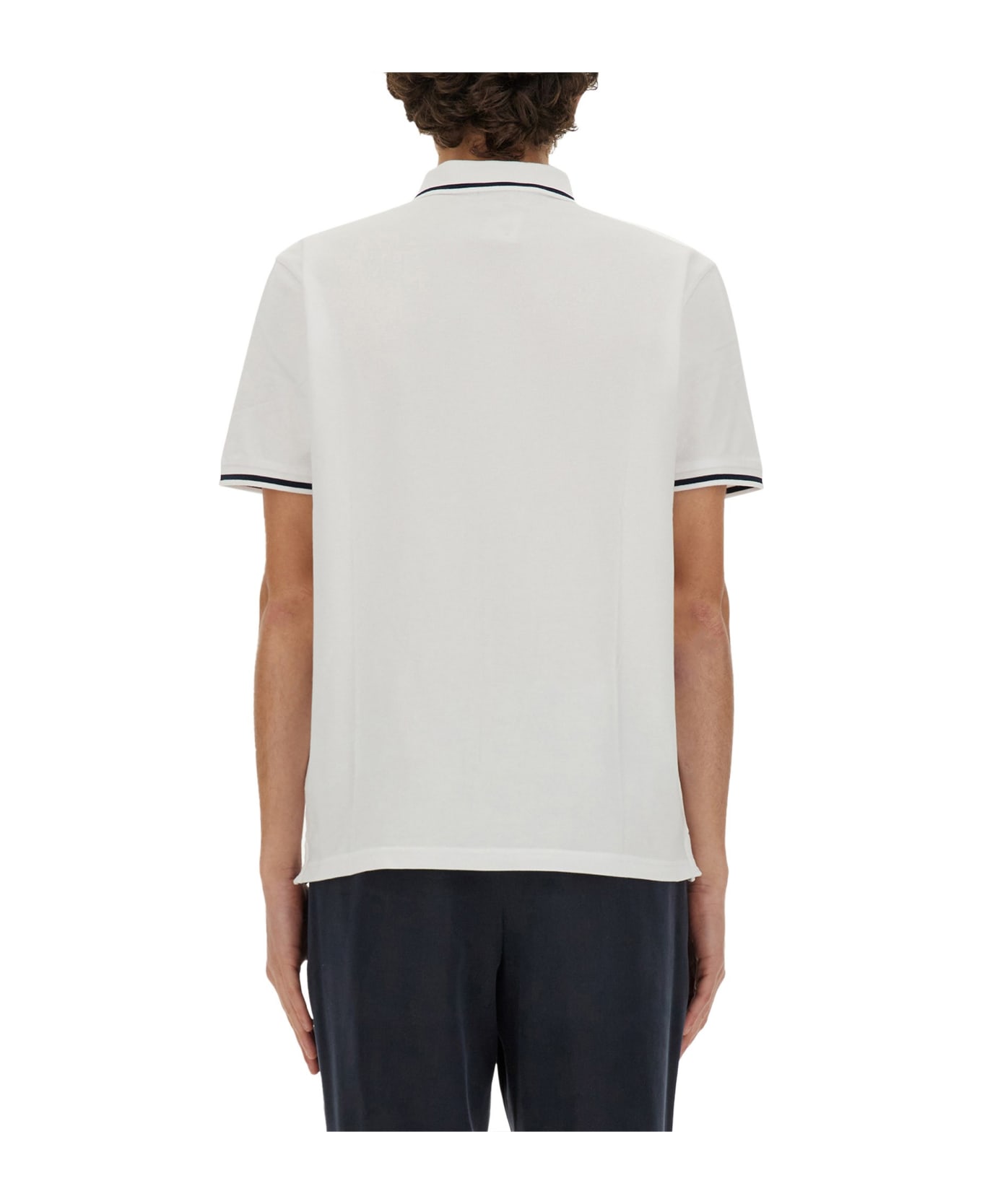 Woolrich Polo With Logo - Bright White ポロシャツ