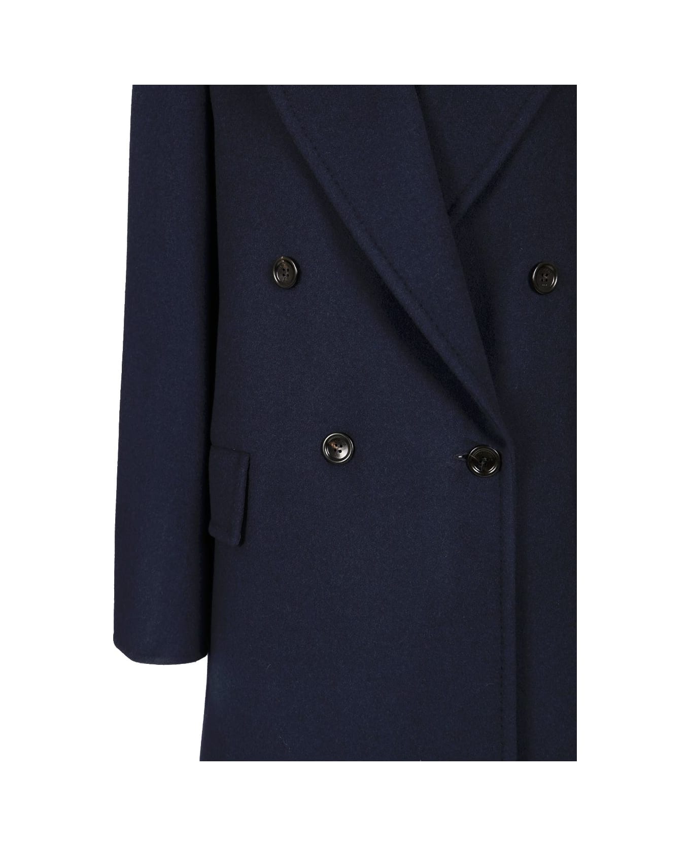 Max Mara Double-breasted Coat - BLUE コート