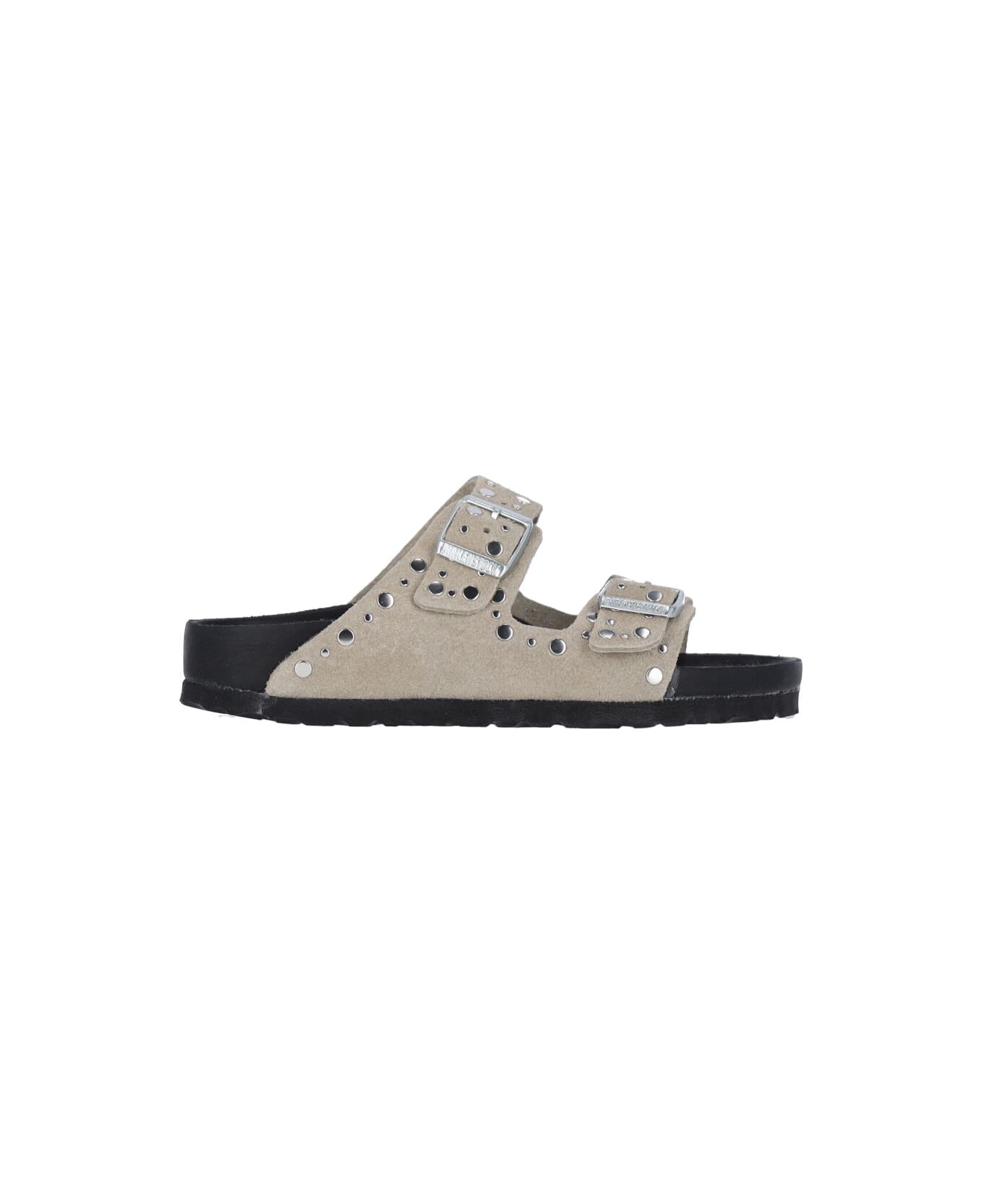 Birkenstock "arizona Rivet" Studs Sandals - Taupe