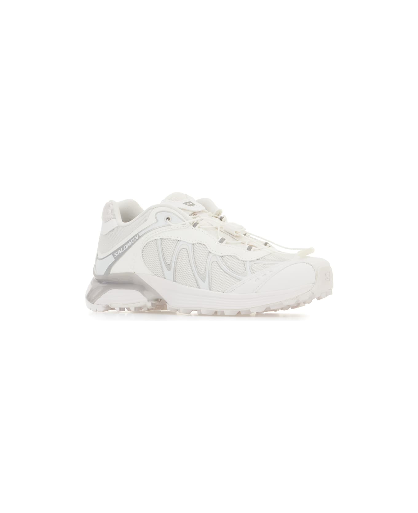 Salomon White Fabric Xt-whisper Sneakers - WHITESILVER