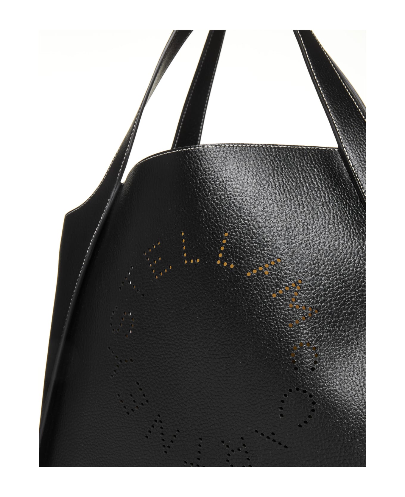 Stella McCartney Tote Bag With Logo - Black トートバッグ