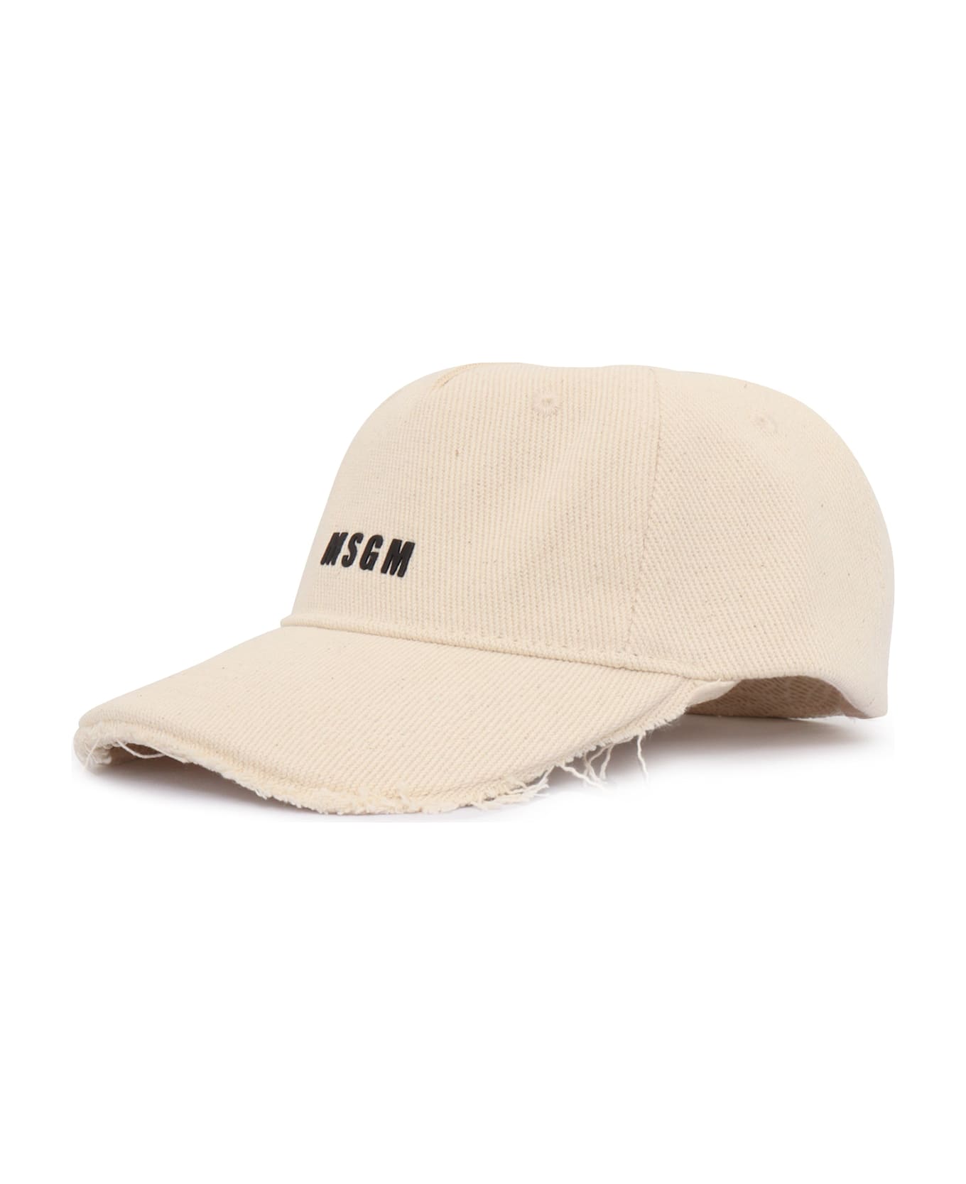 MSGM Canvas Baseball Cap Girl - BEIGE
