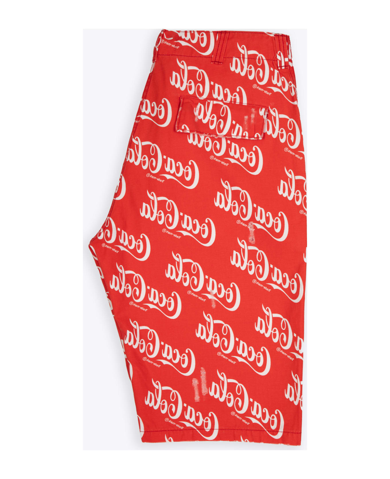 ERL Unisex Printed Canvas Shorts Woven Red canvas Coca Cola baggy shorts - Unisex Printed Canvas Short Woven - Rosso ショートパンツ