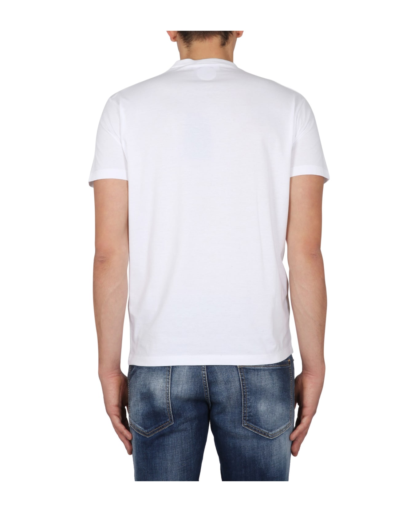 Dsquared2 Logo Printed Short-sleeved T-shirt - White