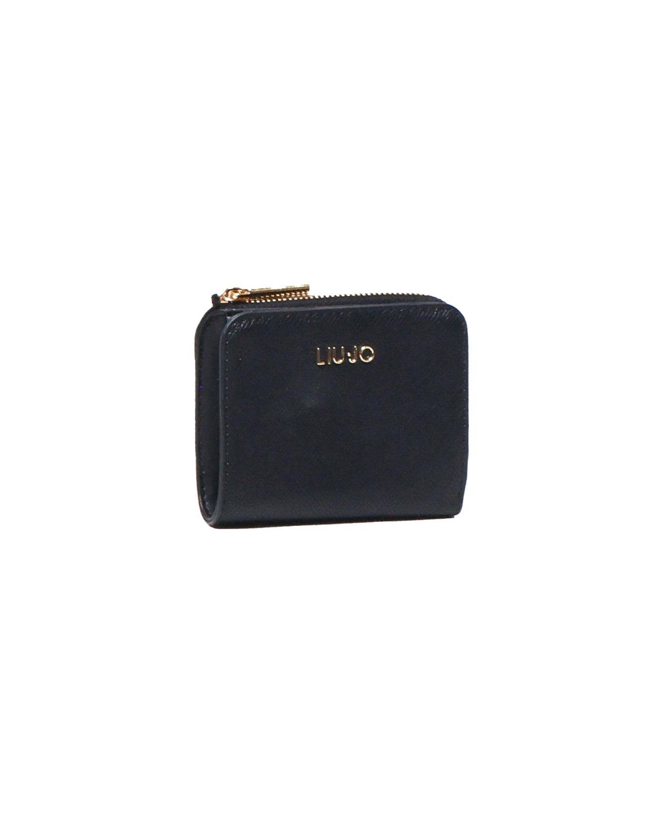 Liu-Jo Wallet With Metallic Logo Liu-jo - Black