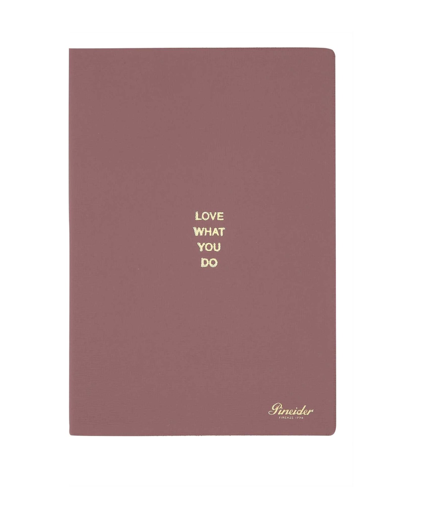 Pineider Antiqued Pink Leather Milano Notebook - LILIAC