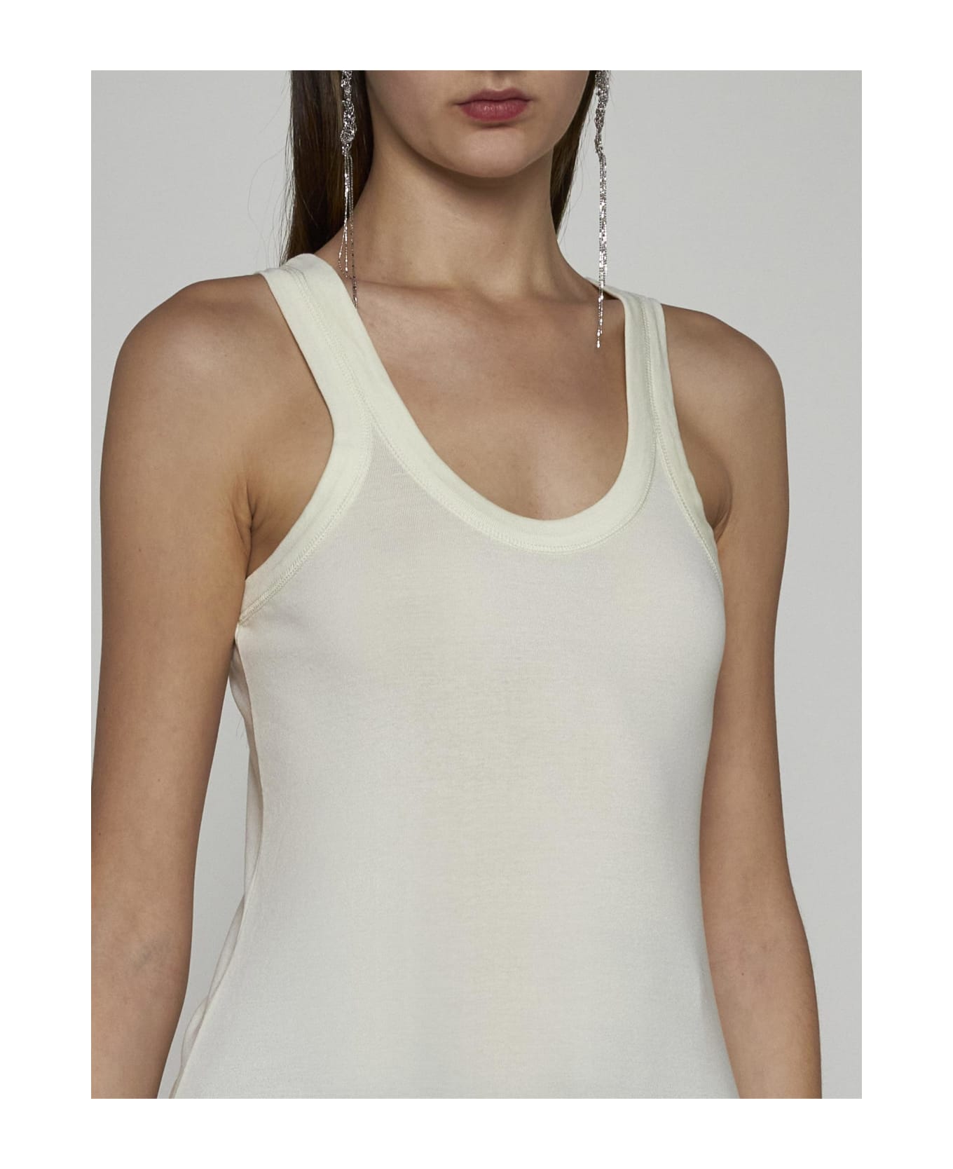 Lemaire Cotton Tank Top - YELLOW タンクトップ