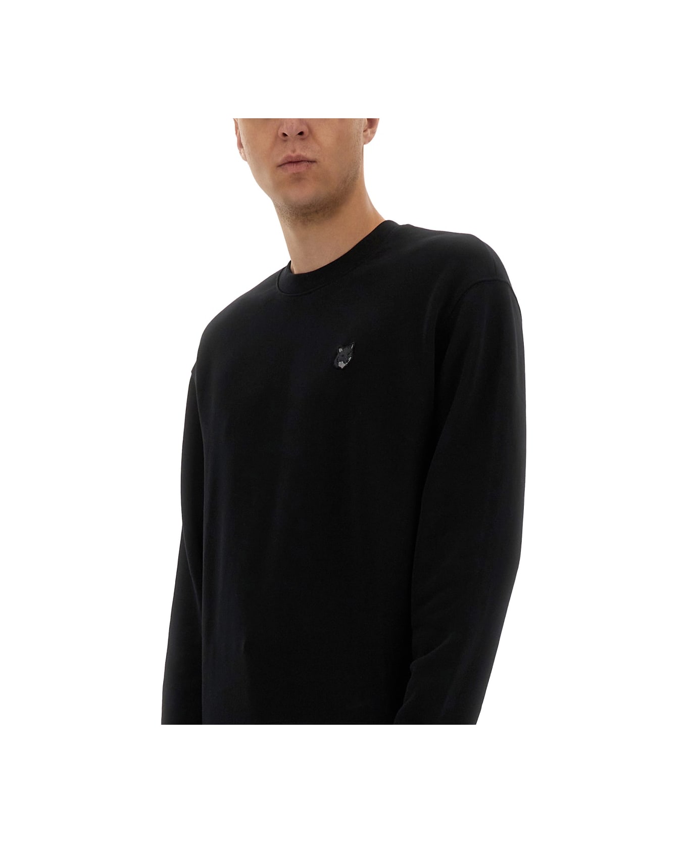 Maison Kitsuné "fox Head" Sweatshirt - BLACK