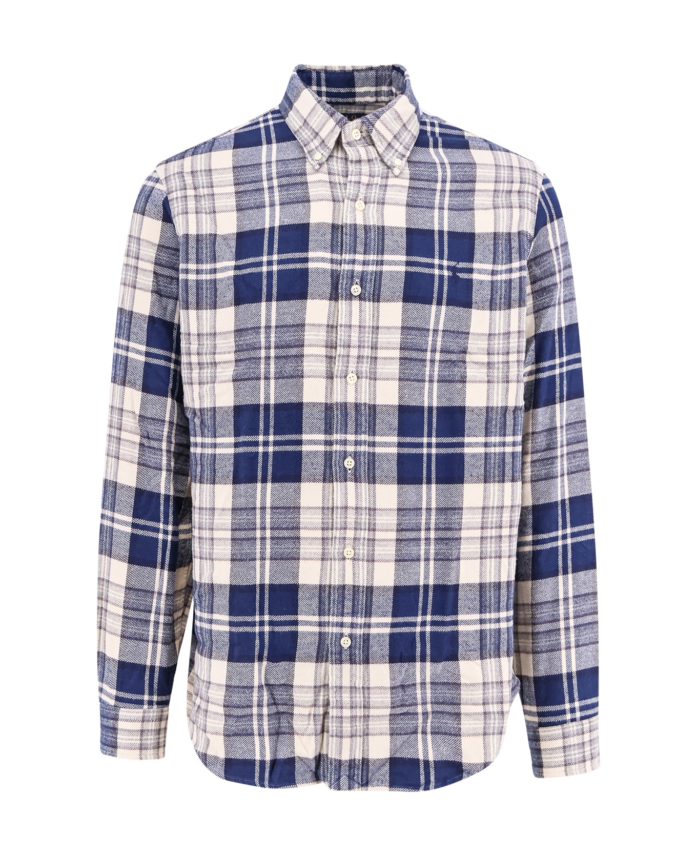Polo Ralph Lauren Shirt With Tartan Pattern - Blue