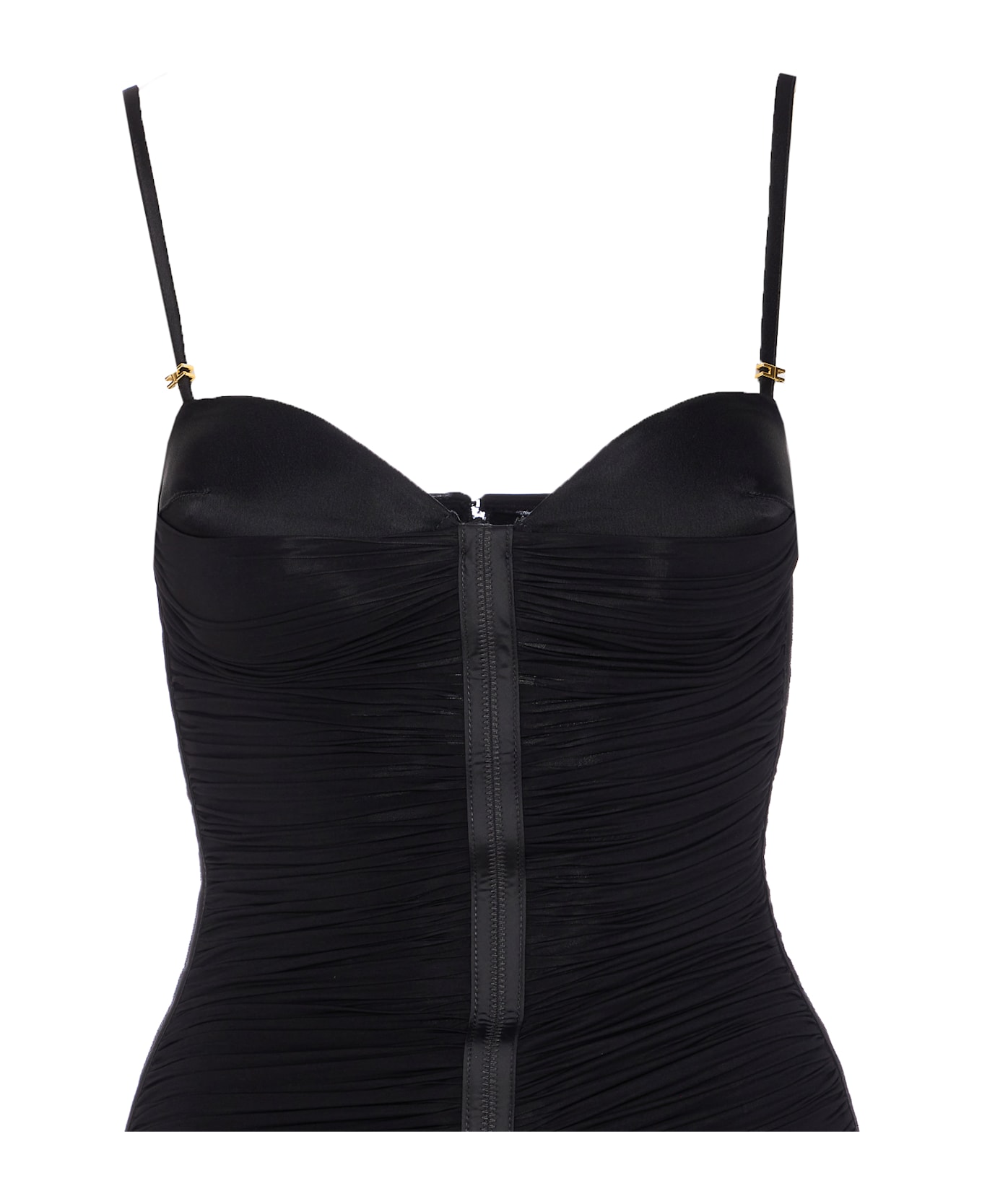 Elisabetta Franchi Bustier Dress - Black