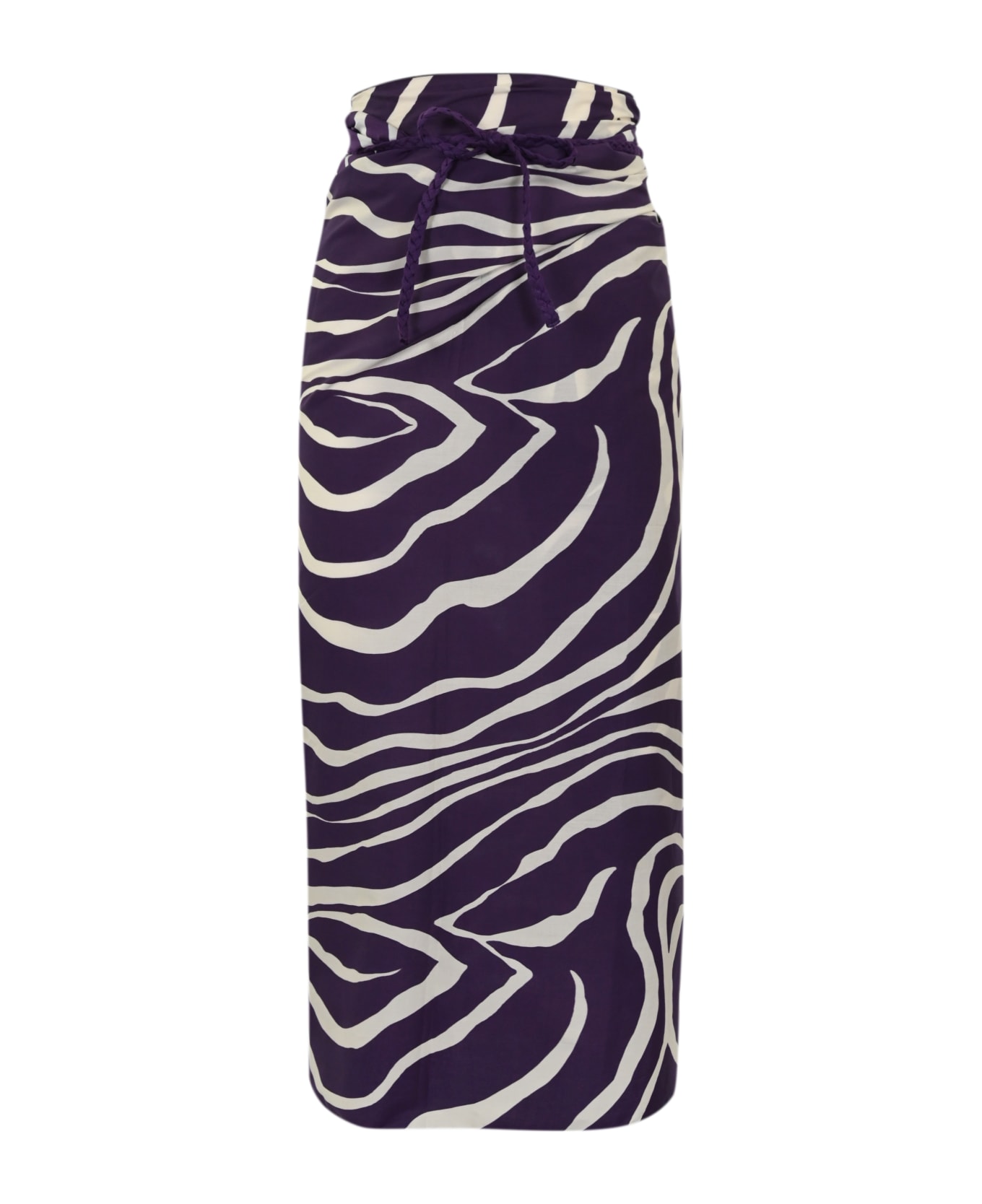 Liviana Conti Zebra Sarong Skirt - Venatura bacca スカート