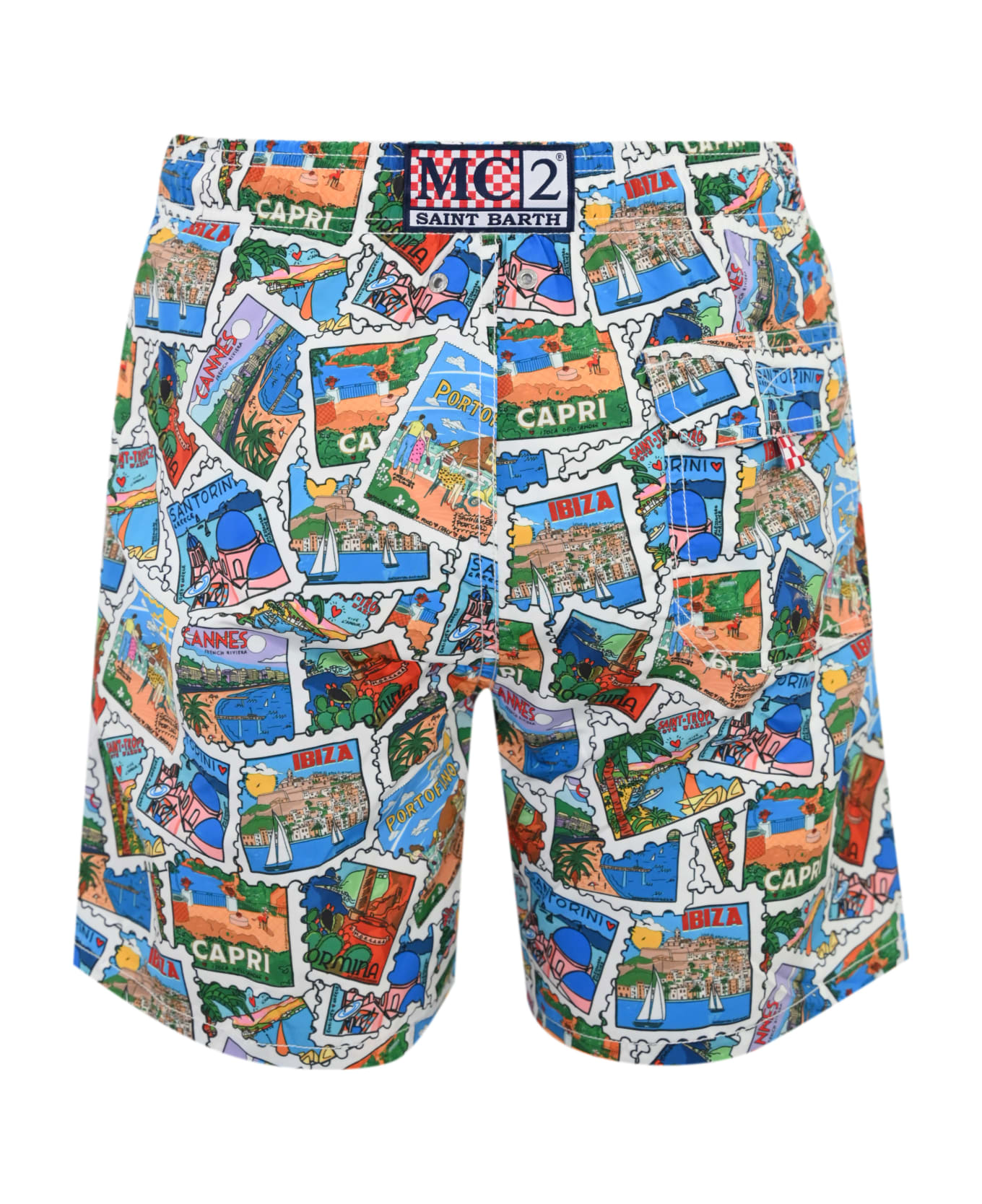 MC2 Saint Barth Gustavia Classic Postcards Swimsuit - Multicolor 水着